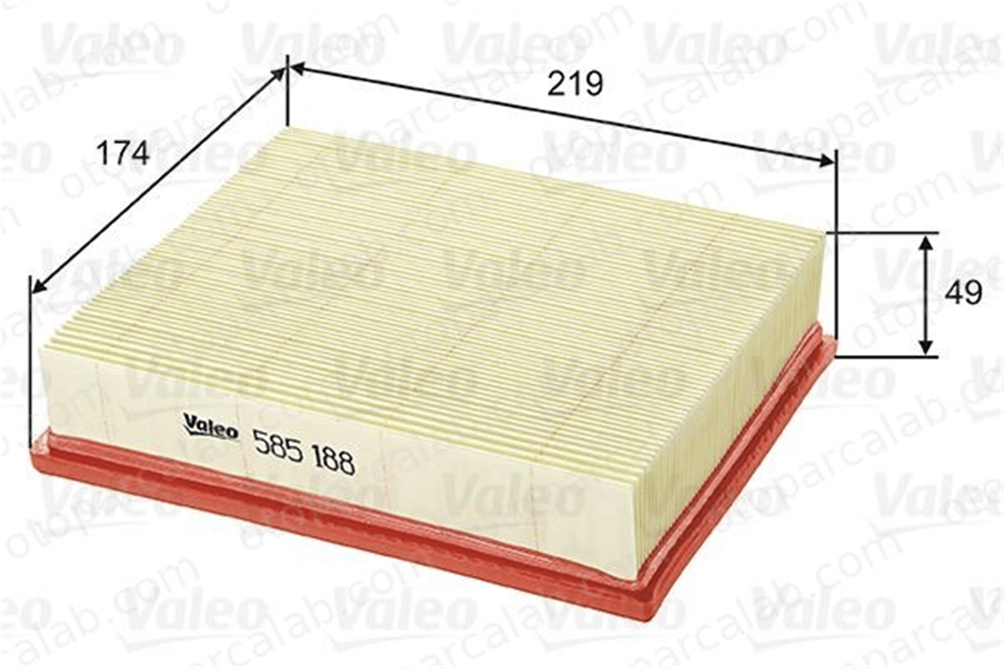 VALEO 585188 Hava Filtresi MERCEDES-BENZ B-SERISI Sports Tourer A-SERISI 2660940004 A2660940004