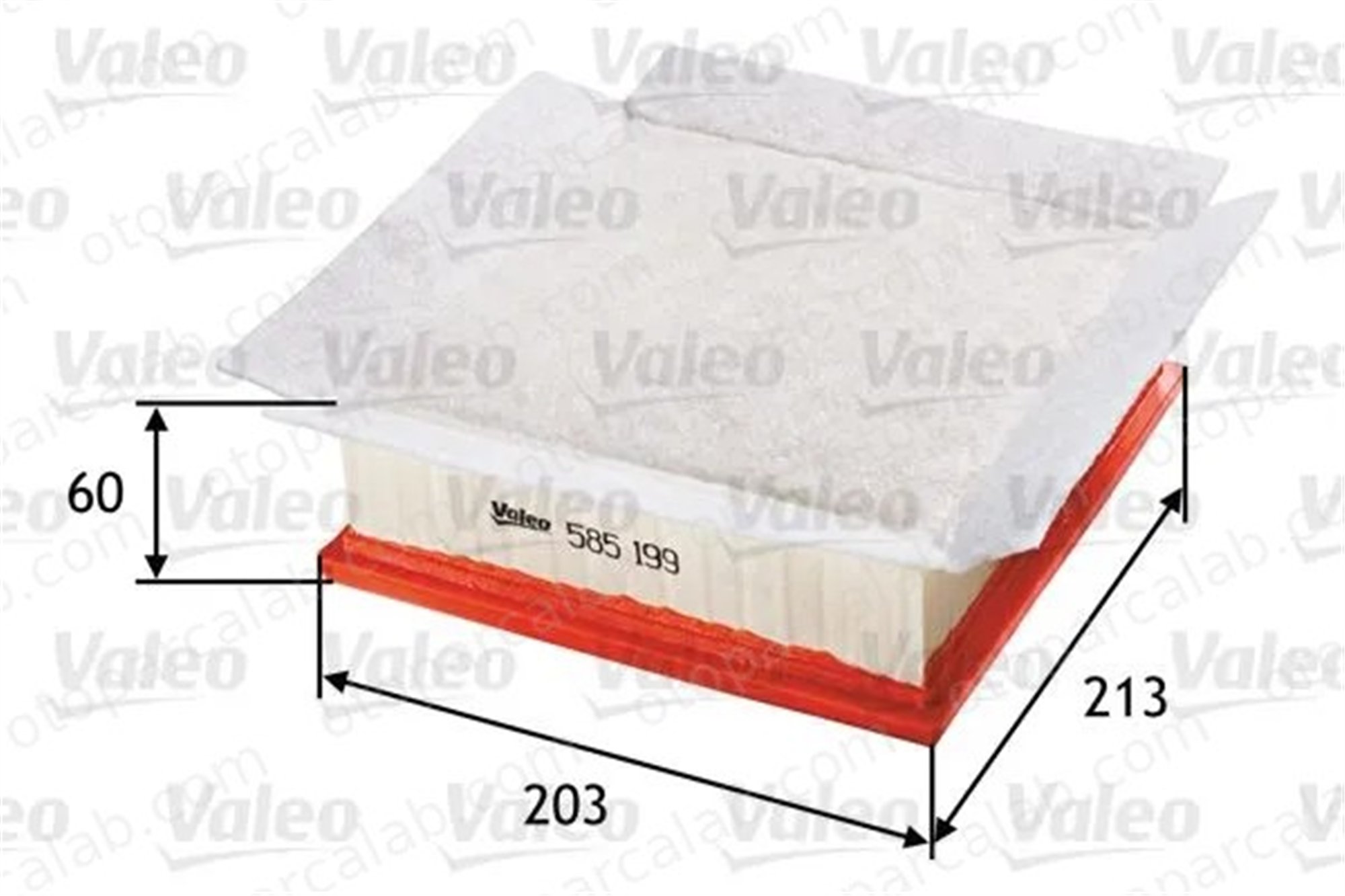 VALEO 585199 Hava Filtresi OPEL CORSA E CORSA D 834848 13442297