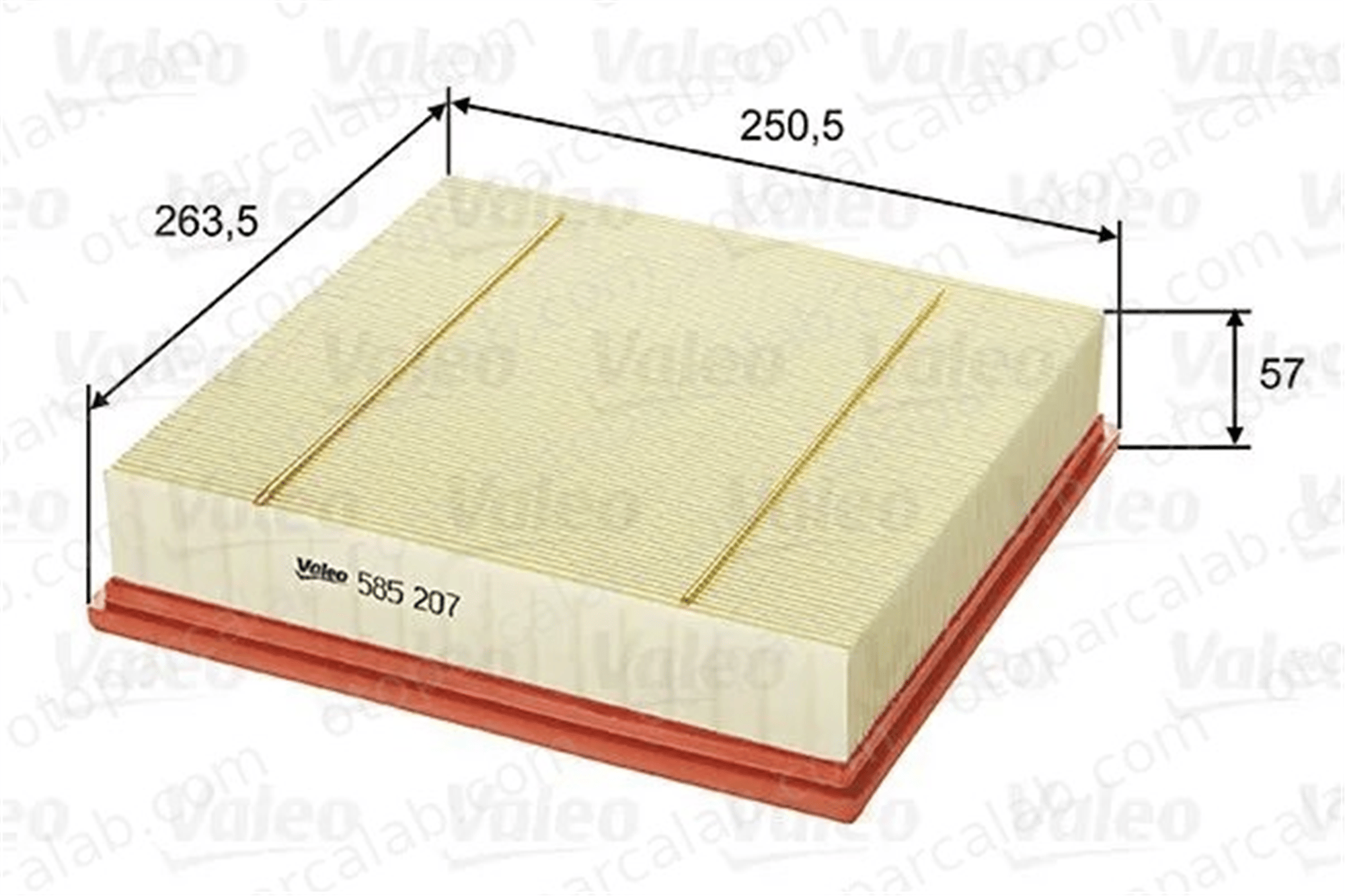 VALEO 585207 Hava Filtresi OPEL OMEGA B OMEGA B Station wagon 835607 5834009