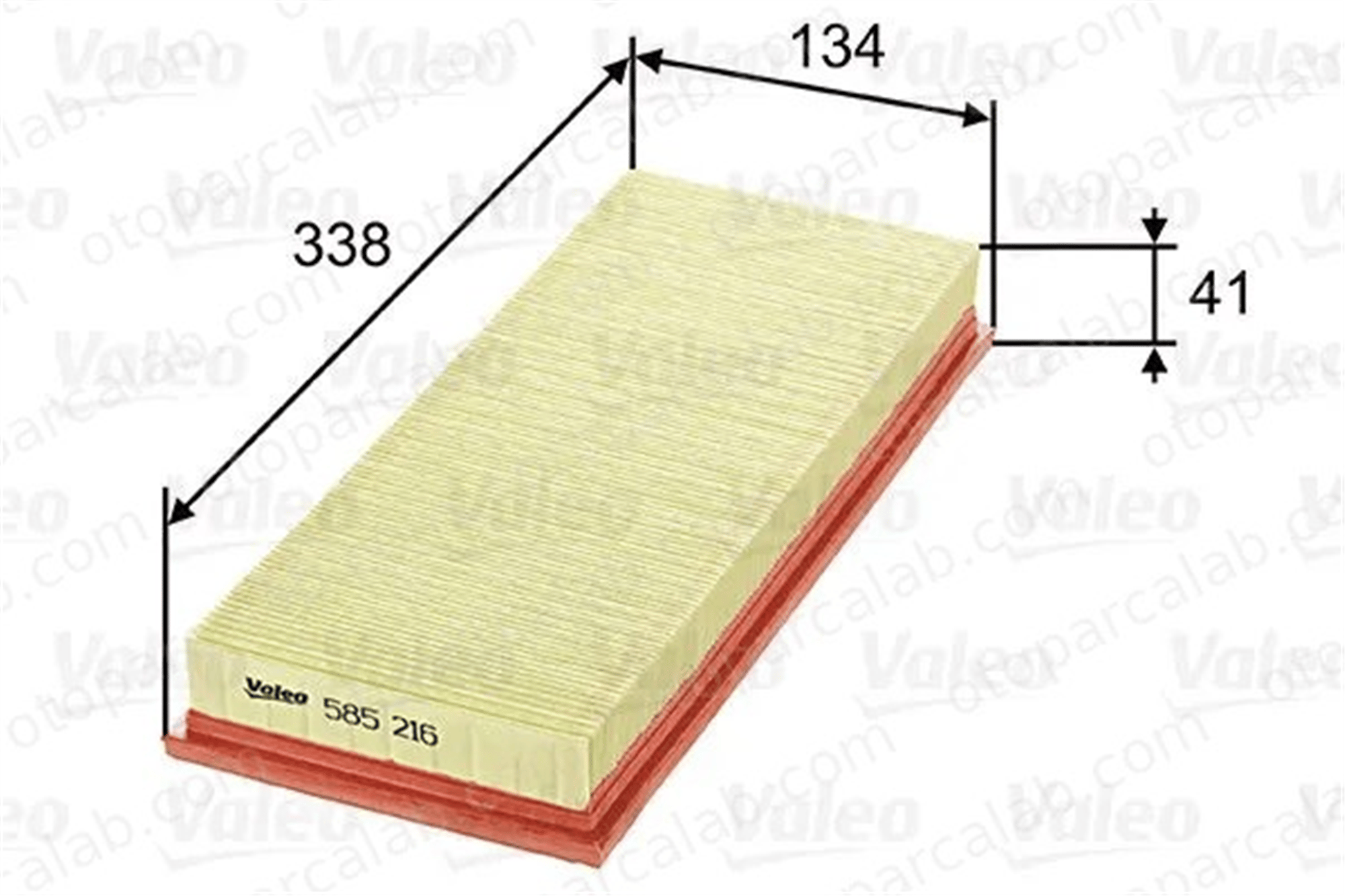 VALEO 585216 Hava Filtresi VW KAEFER GOLF II 113129620 4434867