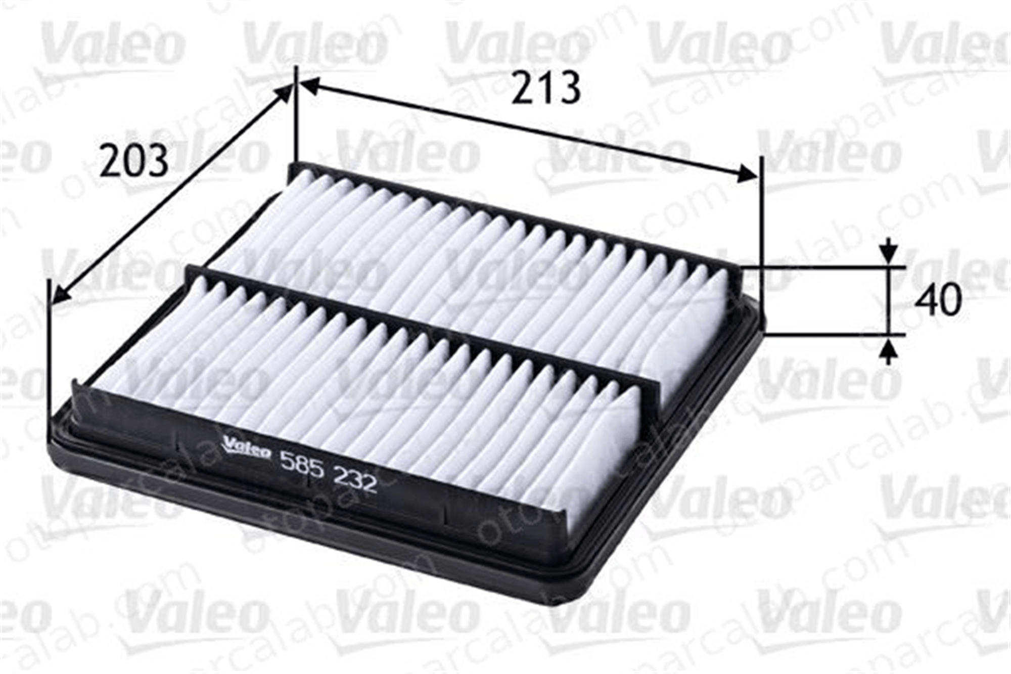 VALEO 585232 Hava Filtresi DAEWOO LANOS LANOS Sedan 96182220
