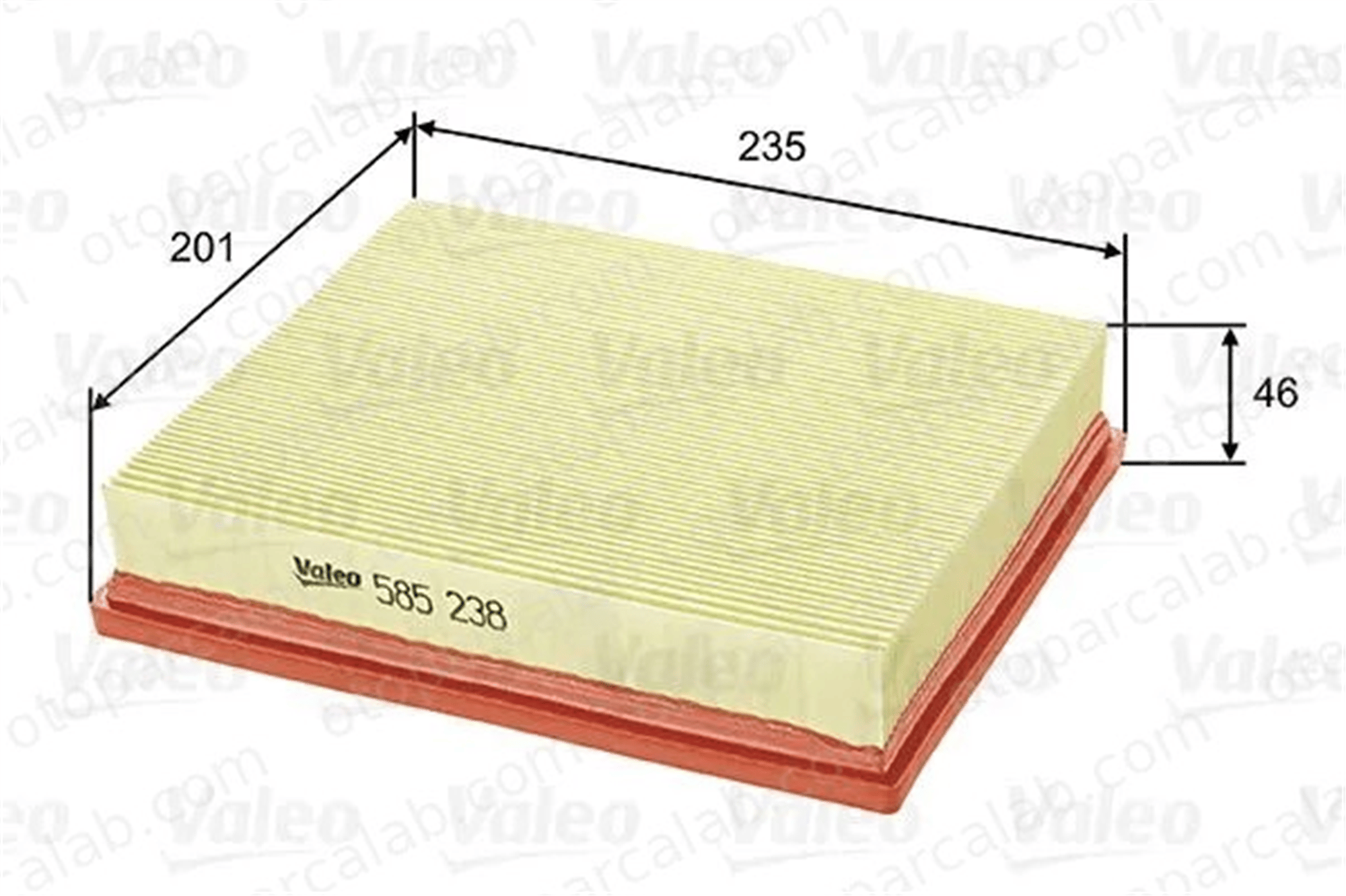 VALEO 585238 Hava Filtresi MERCEDES-BENZ SLK A6040940904 PC1120