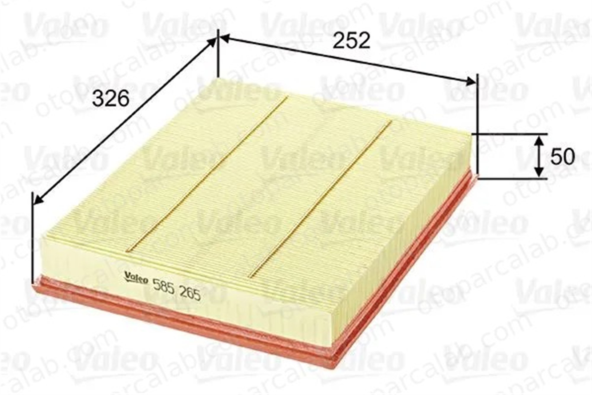 VALEO 585265 Hava Filtresi OPEL VECTRA C VECTRA C GTS 835630 55183307