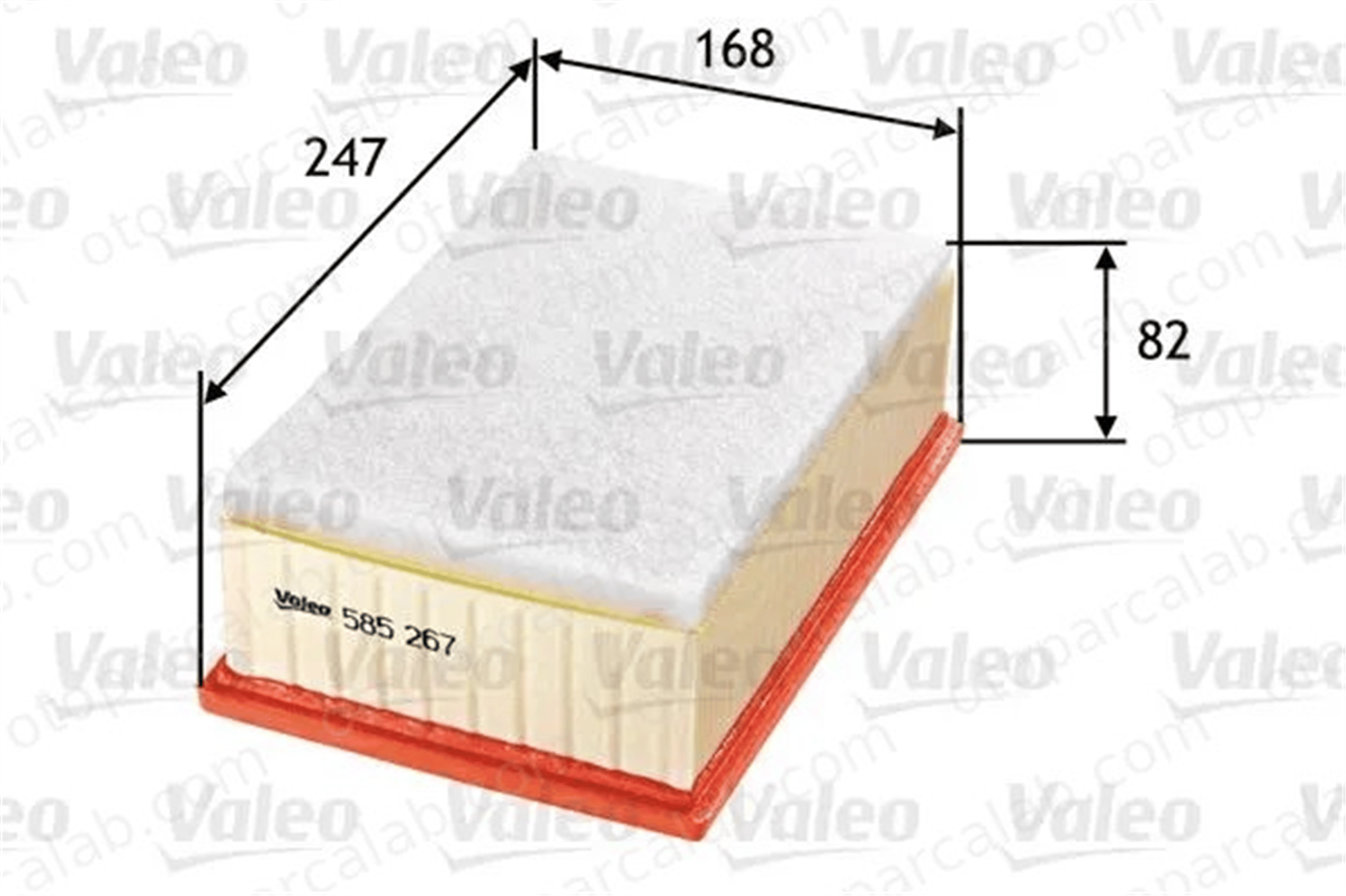 VALEO 585267 Hava Filtresi CITROËN C4 Coupe C4 I 1444CT 1444FG