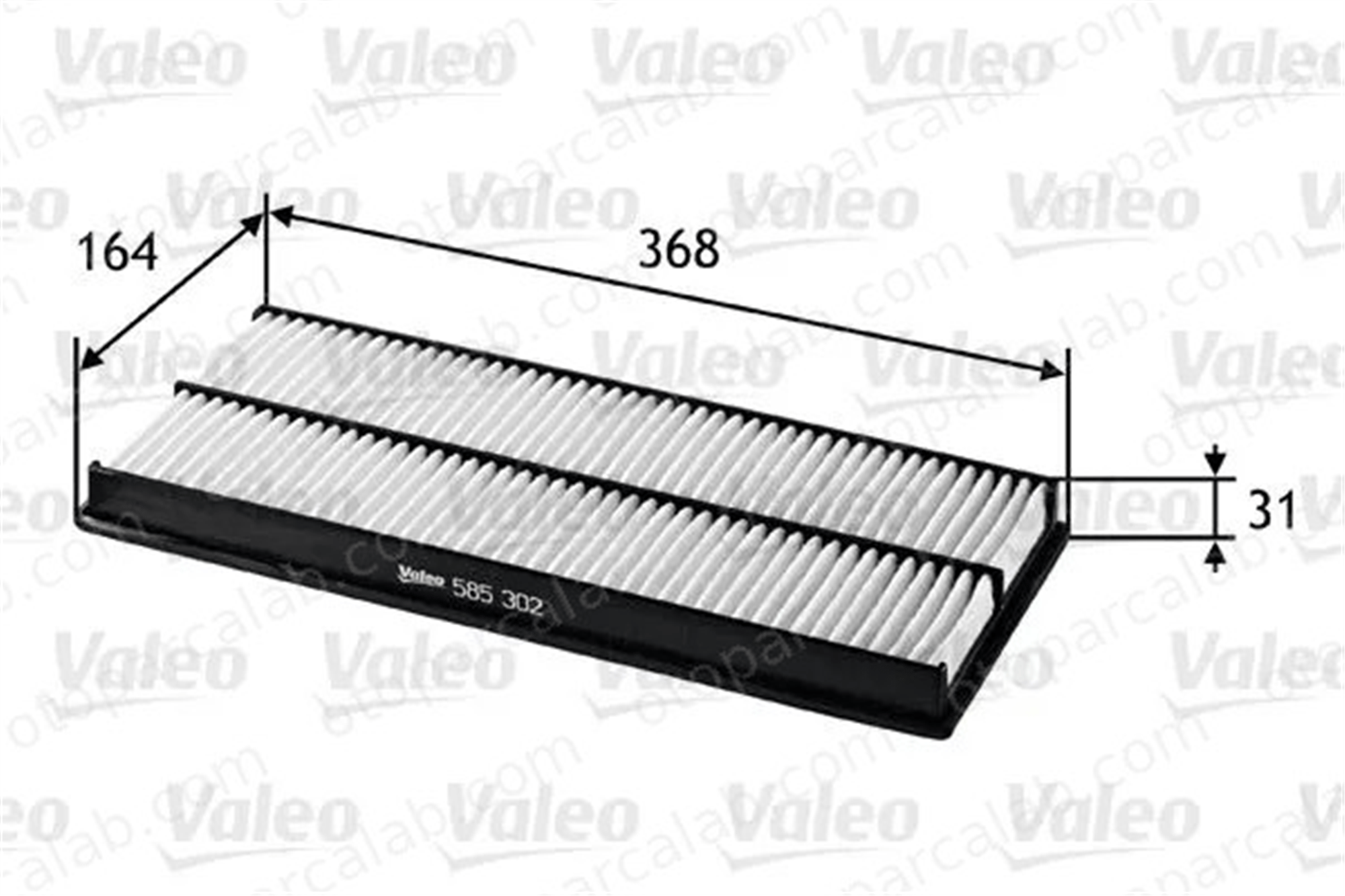 VALEO 585302 Hava Filtresi SUBARU IMPREZA Sedan IMPREZA Station wagon 16546AA070