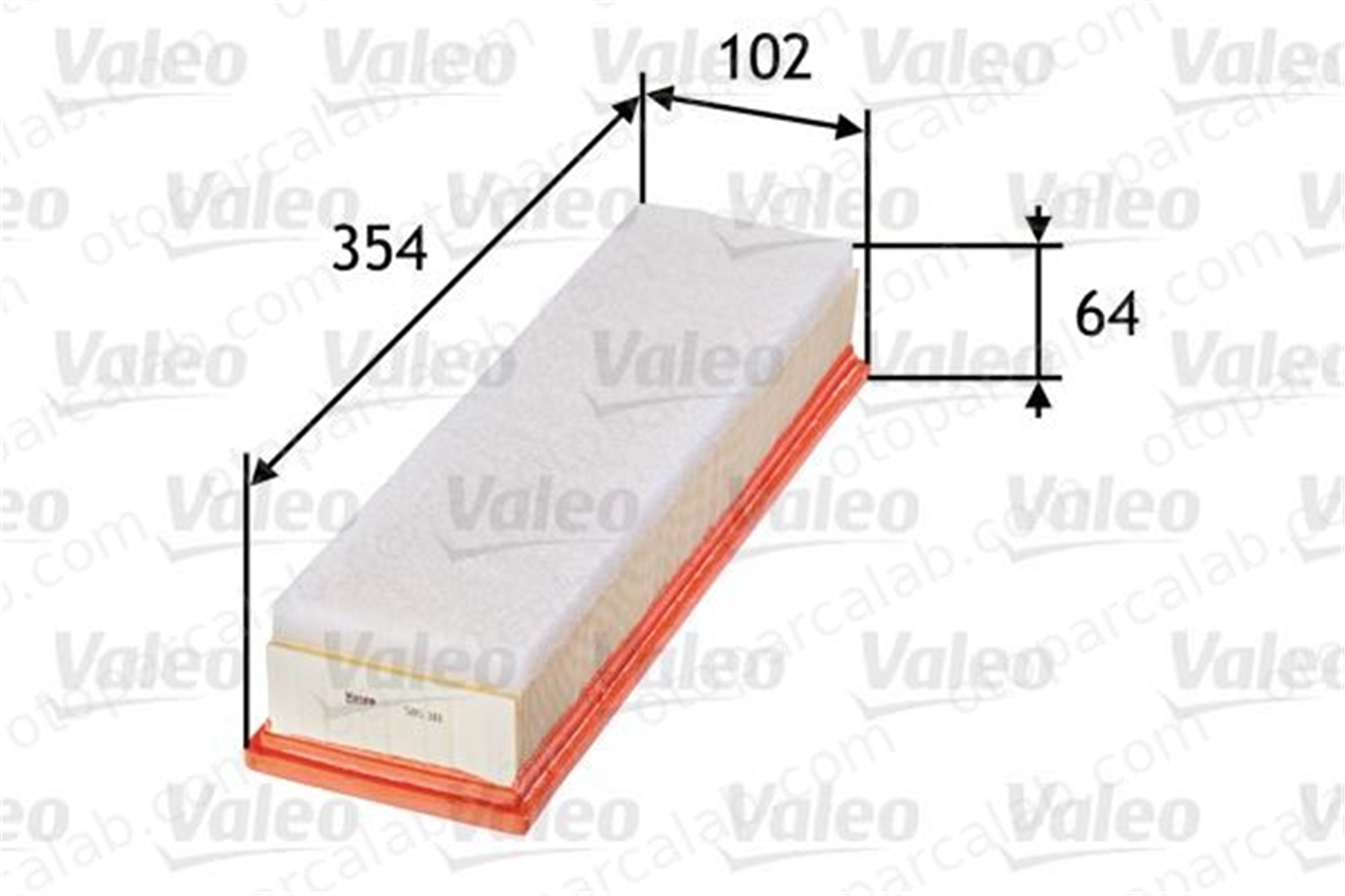VALEO 585311 Hava Filtresi PEUGEOT 206+ 206 Hatchback 1444TL 1444FC