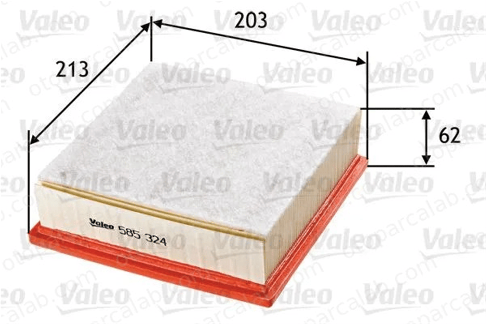 VALEO 585324 Hava Filtresi ALFA ROMEO MITO FIAT GRANDE PUNTO ALF585324FAA 51796537