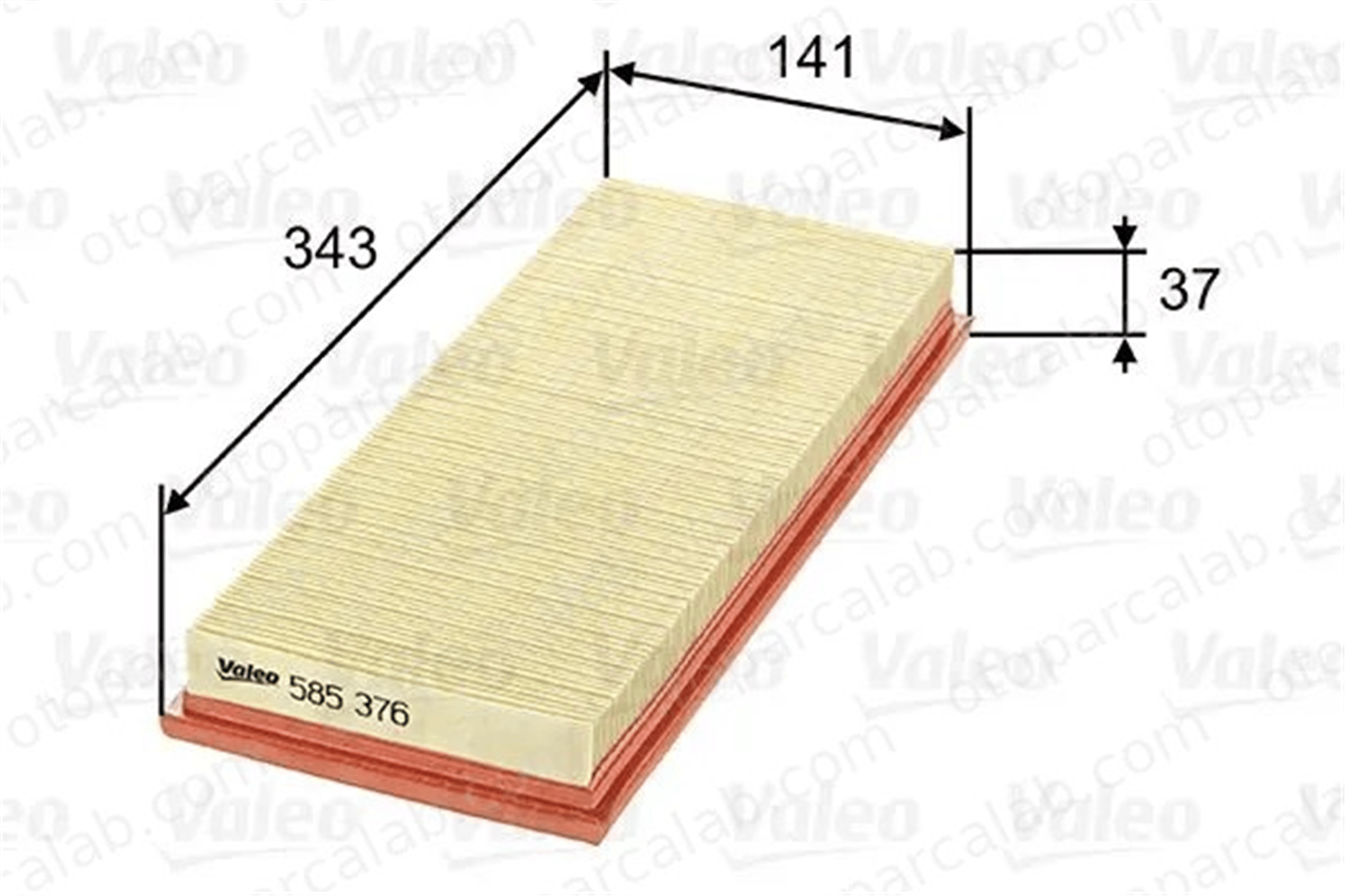 VALEO 585376 Hava Filtresi FORD ESCORT IV ESCORT IV Express 5029754 6177208
