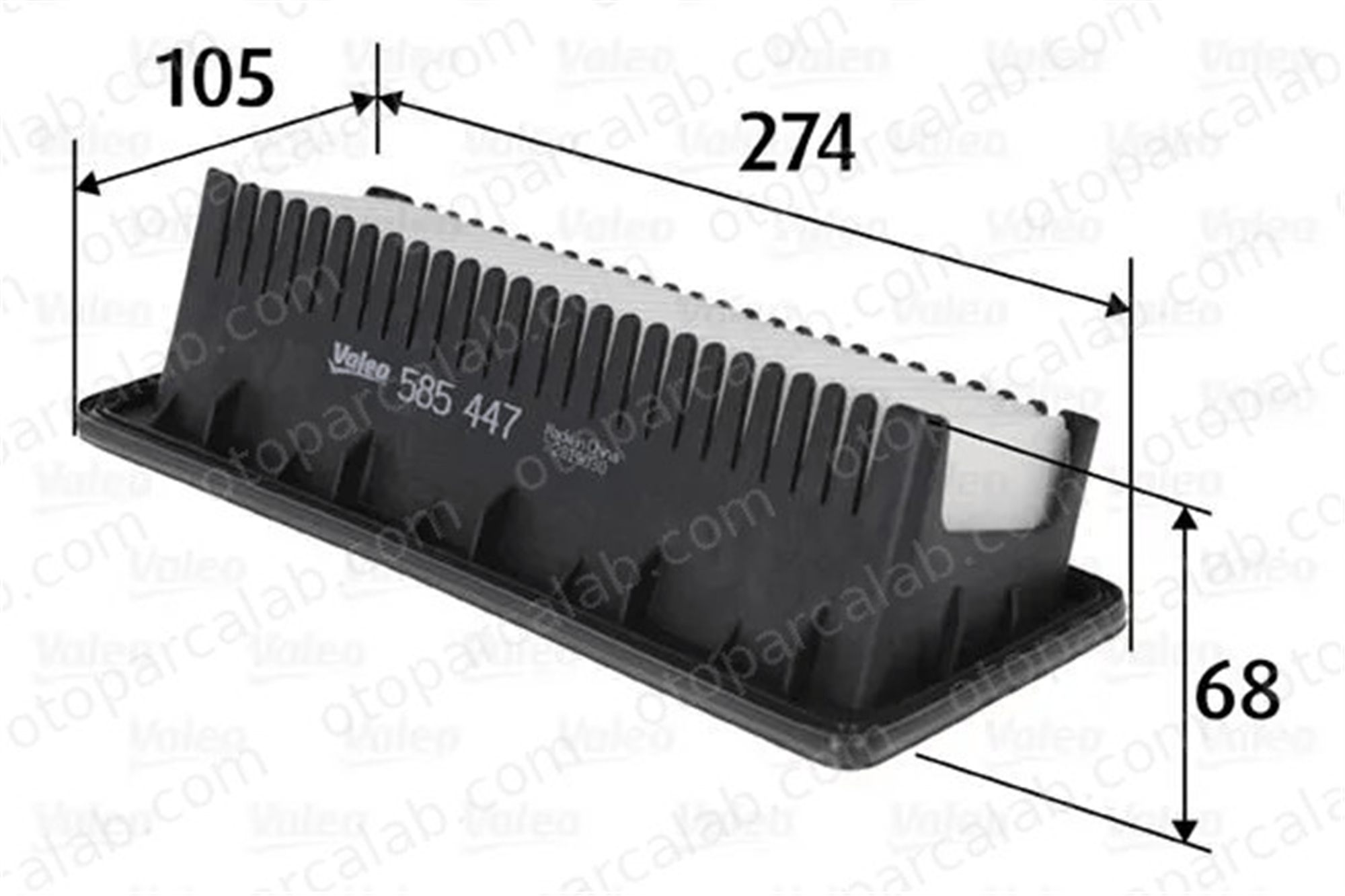 VALEO 585447 Hava Filtresi HYUNDAI i10 I i10 II 281130X200