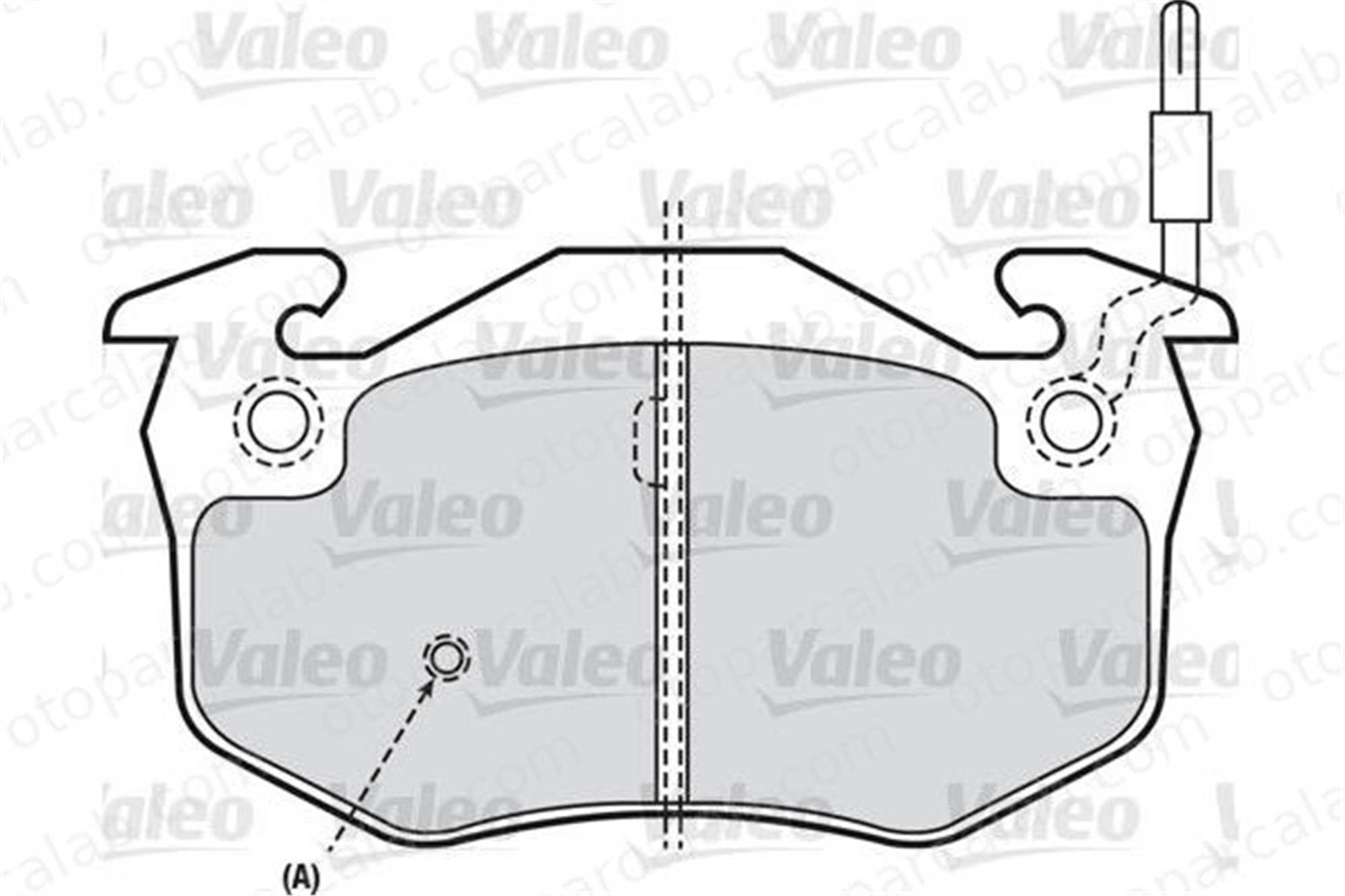 VALEO 598346 Fren Disk Balata Ön RENAULT CLIO I MEGANE I 598346 172201