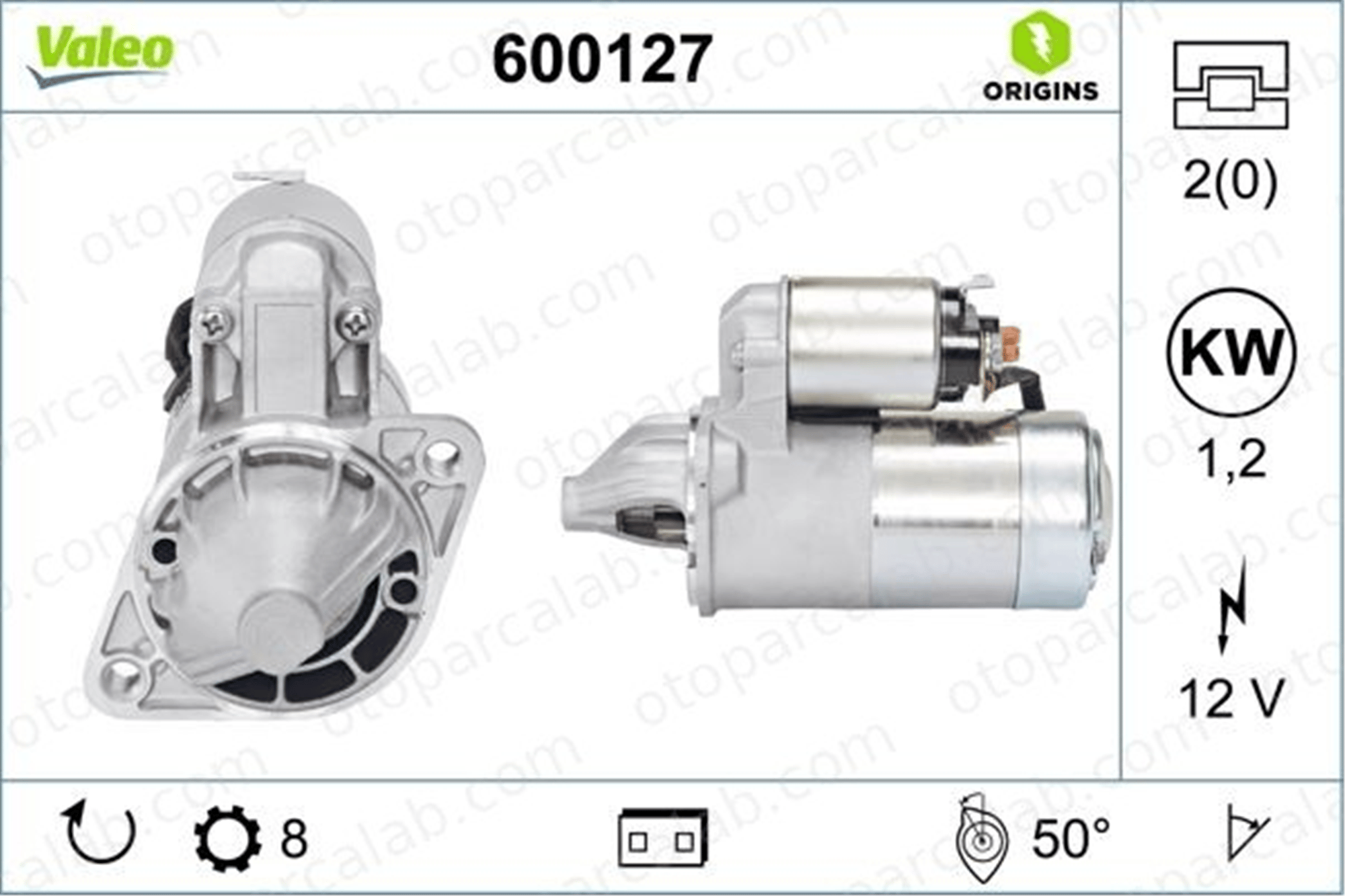 VALEO 600127 Marş Dinamosu MITSUBISHI SPACE WAGON L 300 III Minibüs/Otobüs MD172860 3610032630