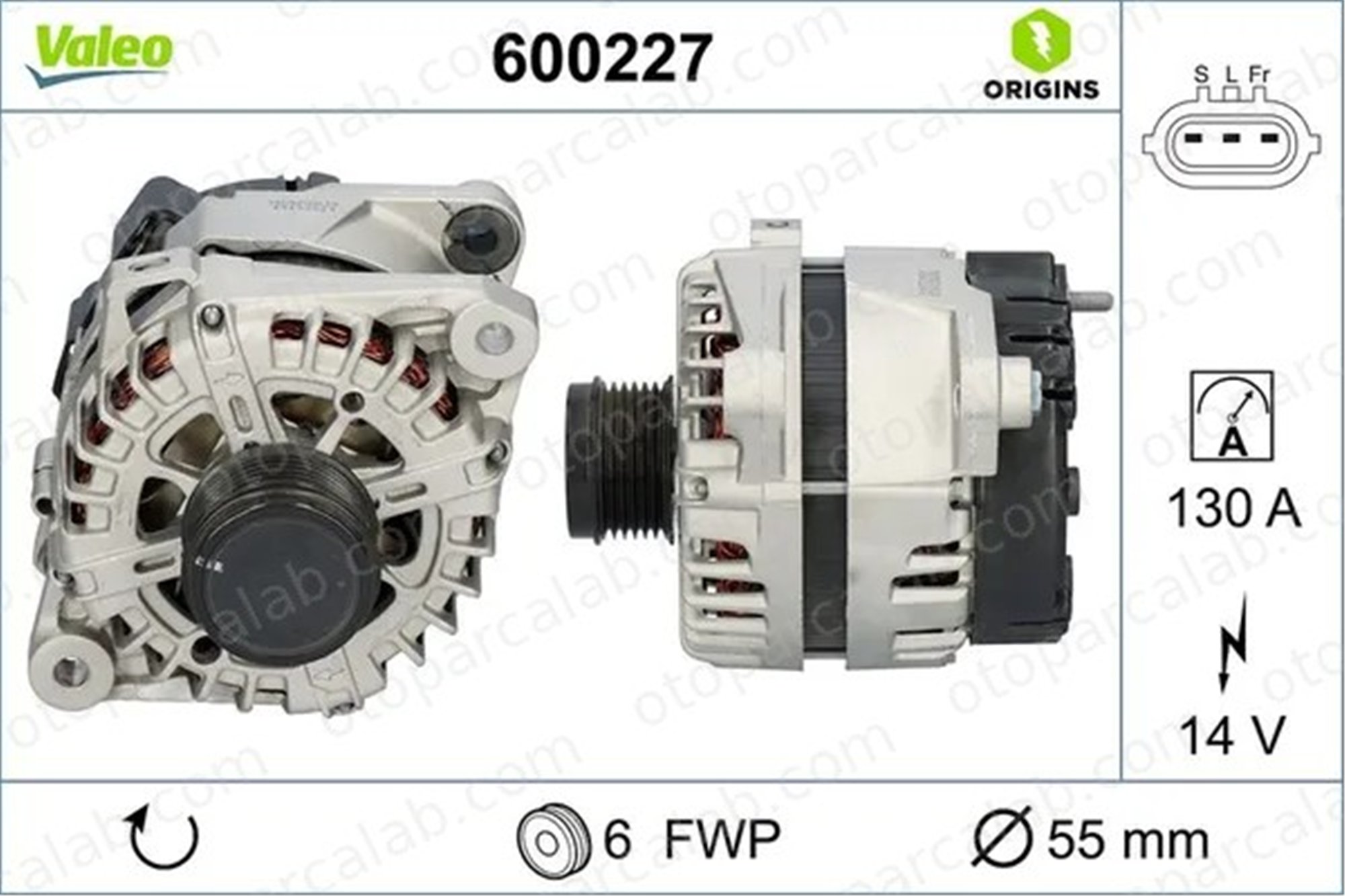 VALEO 600227 Alternatör HYUNDAI SANTA FÉ III 373002G700