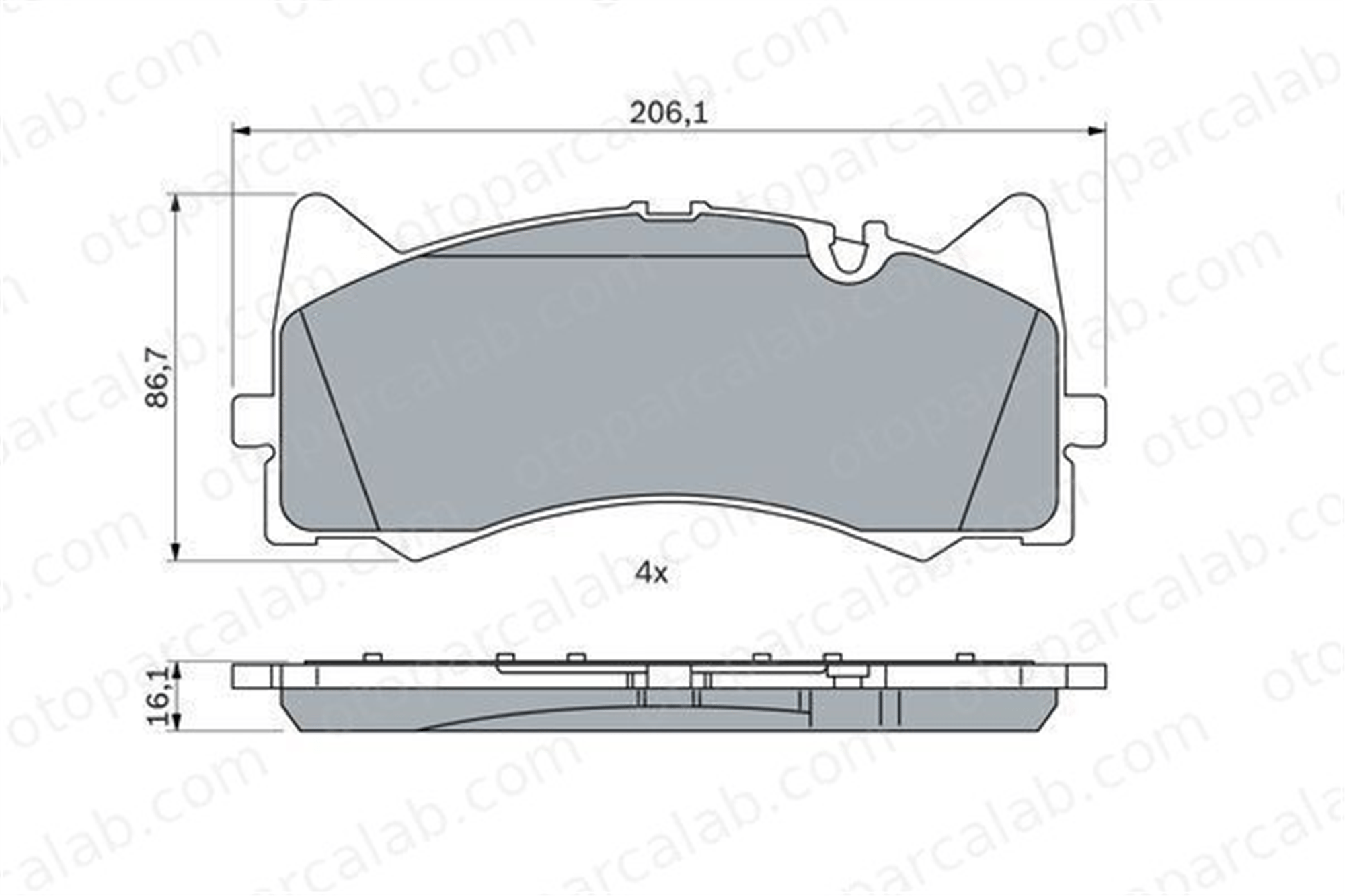 VALEO 670251 Fren Disk Balata Ön MERCEDES-BENZ AMG GT AMG GT Roadster 4204700 000 420 47 00