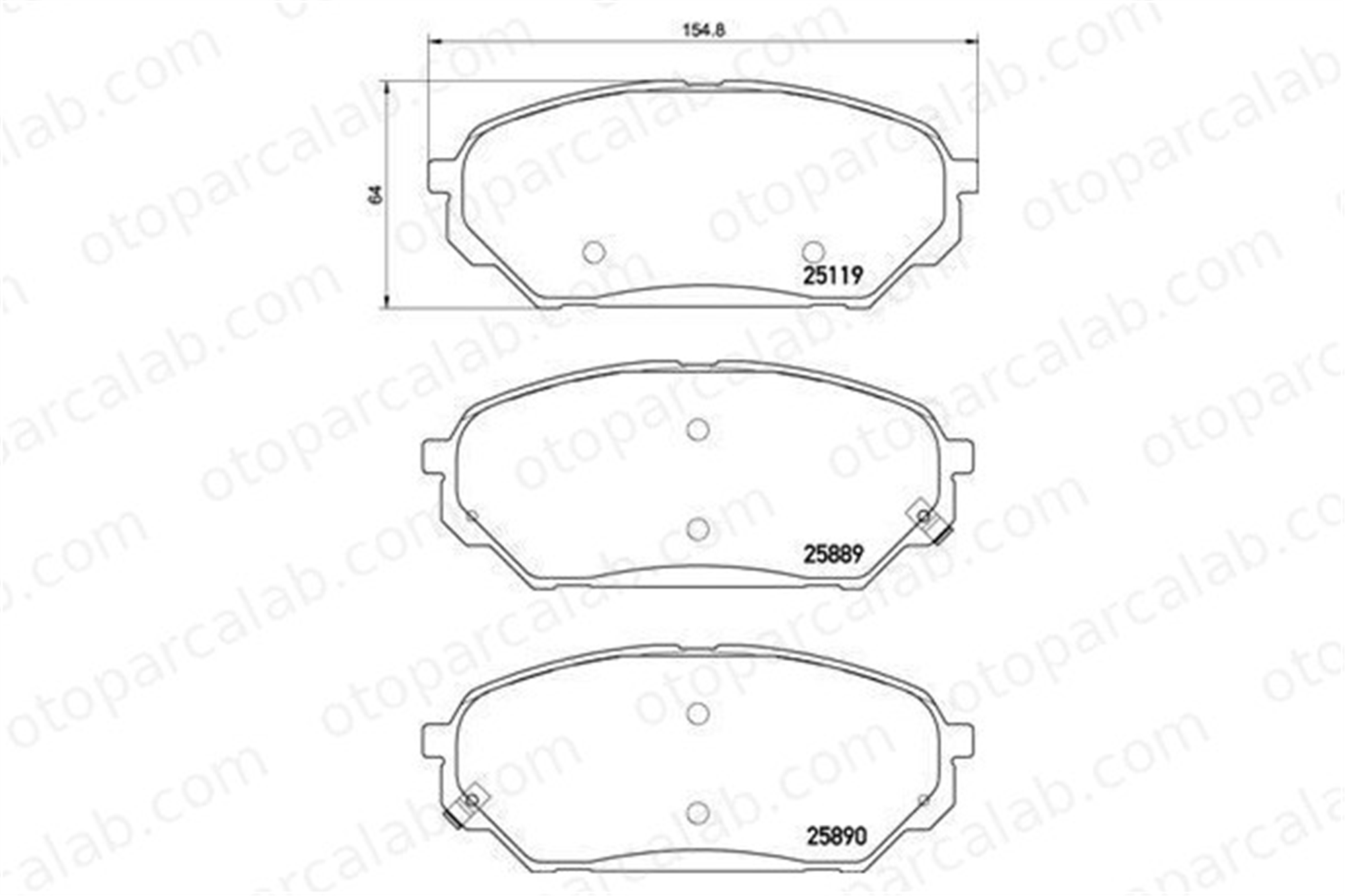 VALEO 670257 Fren Disk Balata Ön HYUNDAI ix55 581013JA50 S581013JA50
