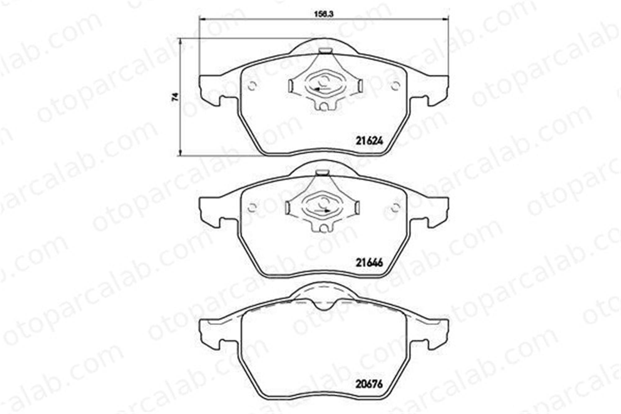 VALEO 670303 Fren Disk Balata Ön AUDI A4 B5 VW PASSAT B5 8D0698151A 4D0698151A