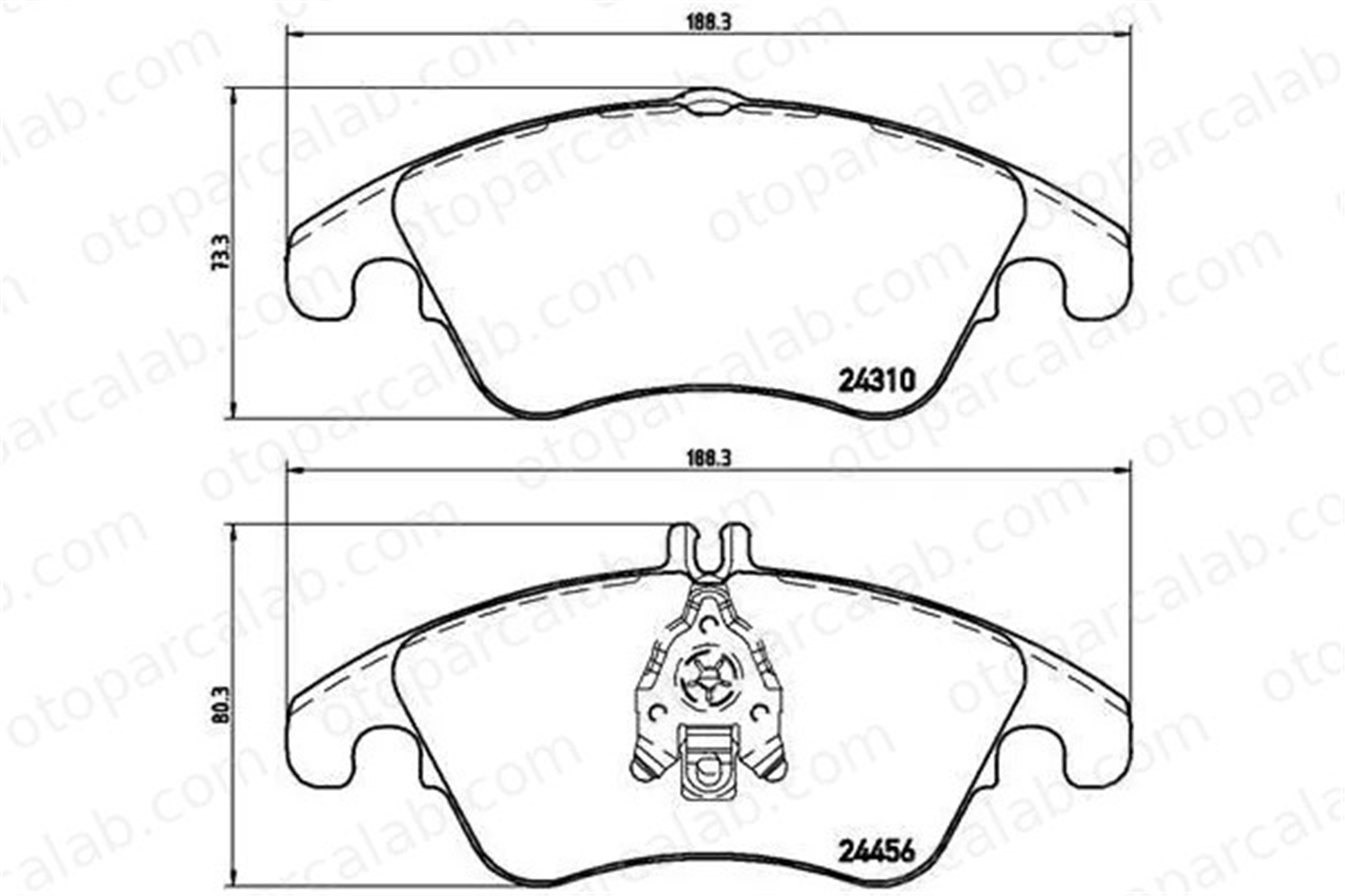 VALEO 670388 Fren Disk Balata Ön MERCEDES-BENZ E-SERISI E-SERISI T-Model A0054201020 A0074207520