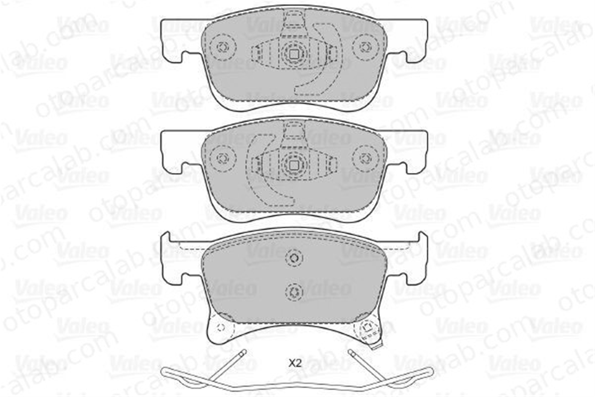 VALEO 670469 Fren Disk Balata Ön OPEL CORSA E ADAM 39122150 1605281
