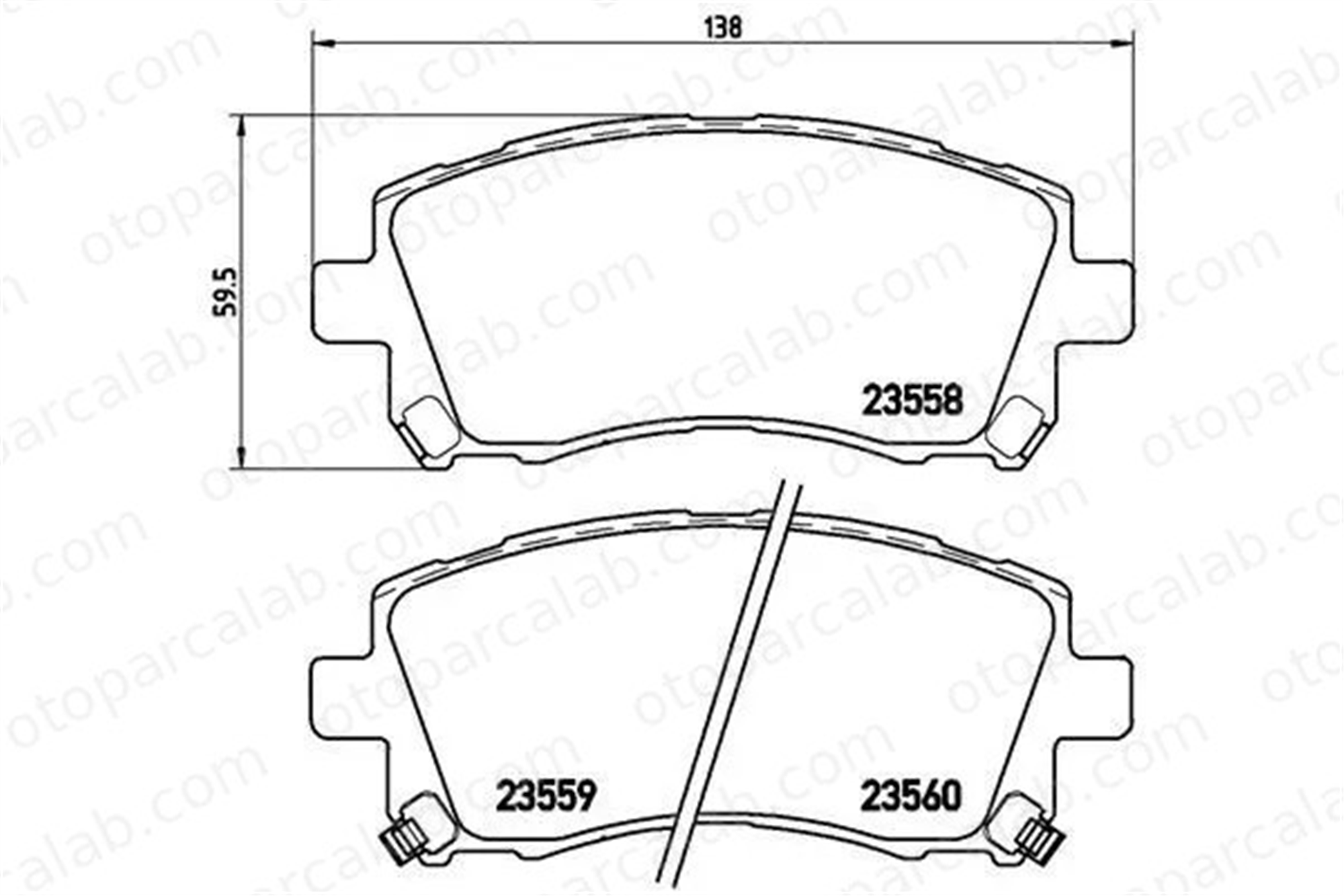 VALEO 670530 Fren Disk Balata Ön SUBARU FORESTER IMPREZA Station wagon 26233AE000 MN116286
