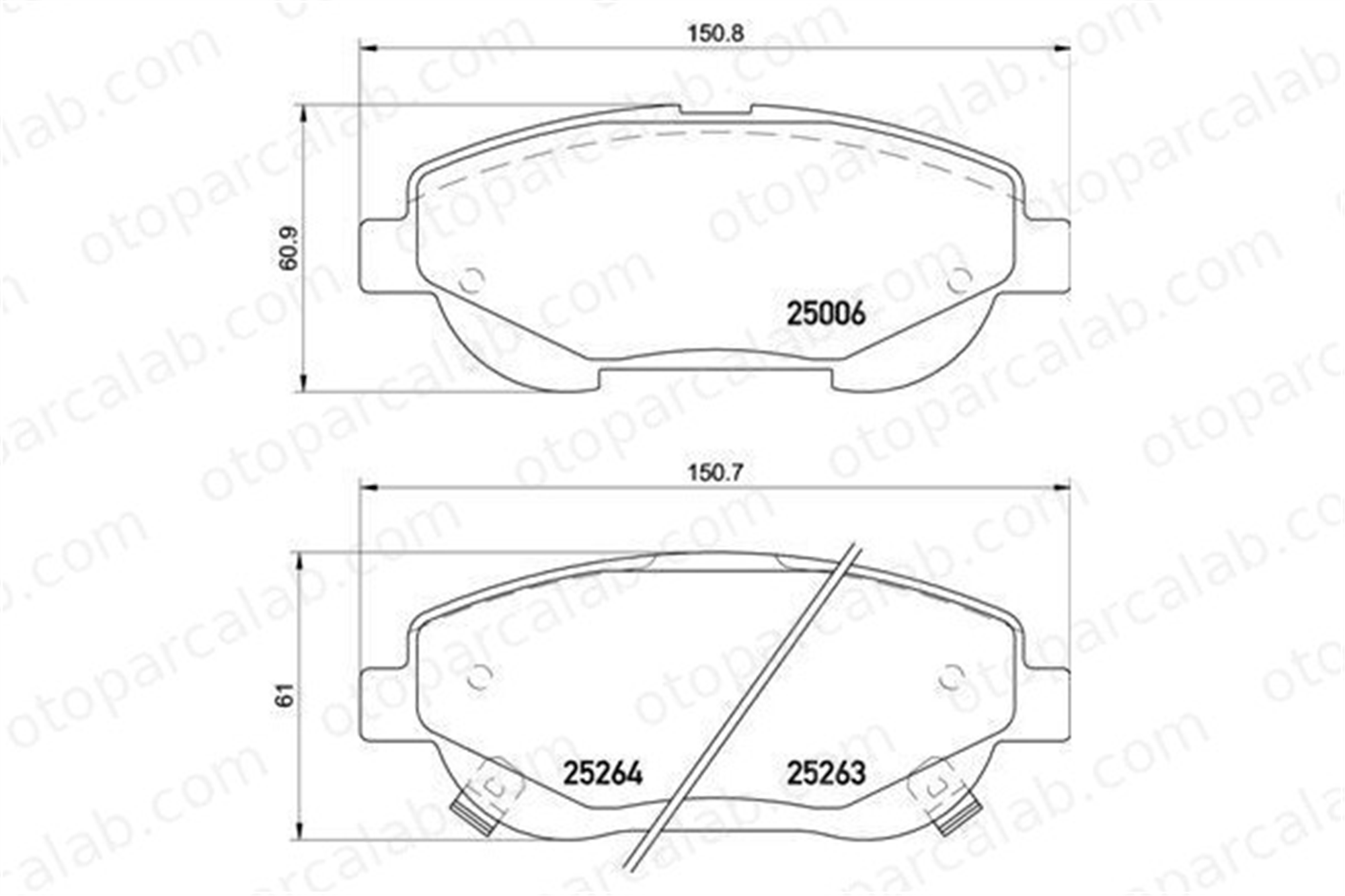 VALEO 670532 Fren Disk Balata Ön TOYOTA AVENSIS Sedan AVENSIS Station wagon 446505260 04465-05260