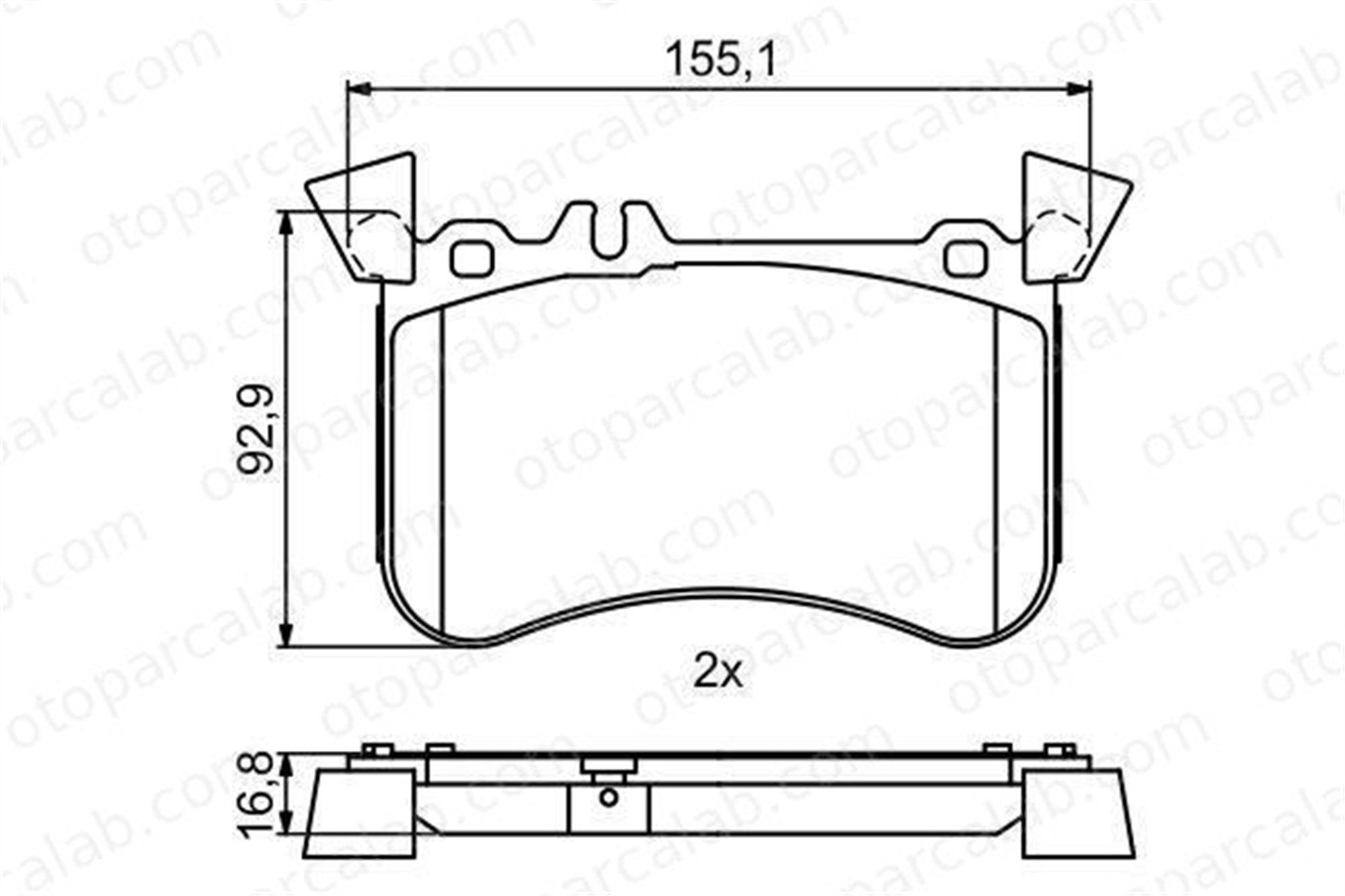 VALEO 670552 Fren Disk Balata Ön MERCEDES-BENZ A-SERISI CLA Coupe A0084203220 4204100