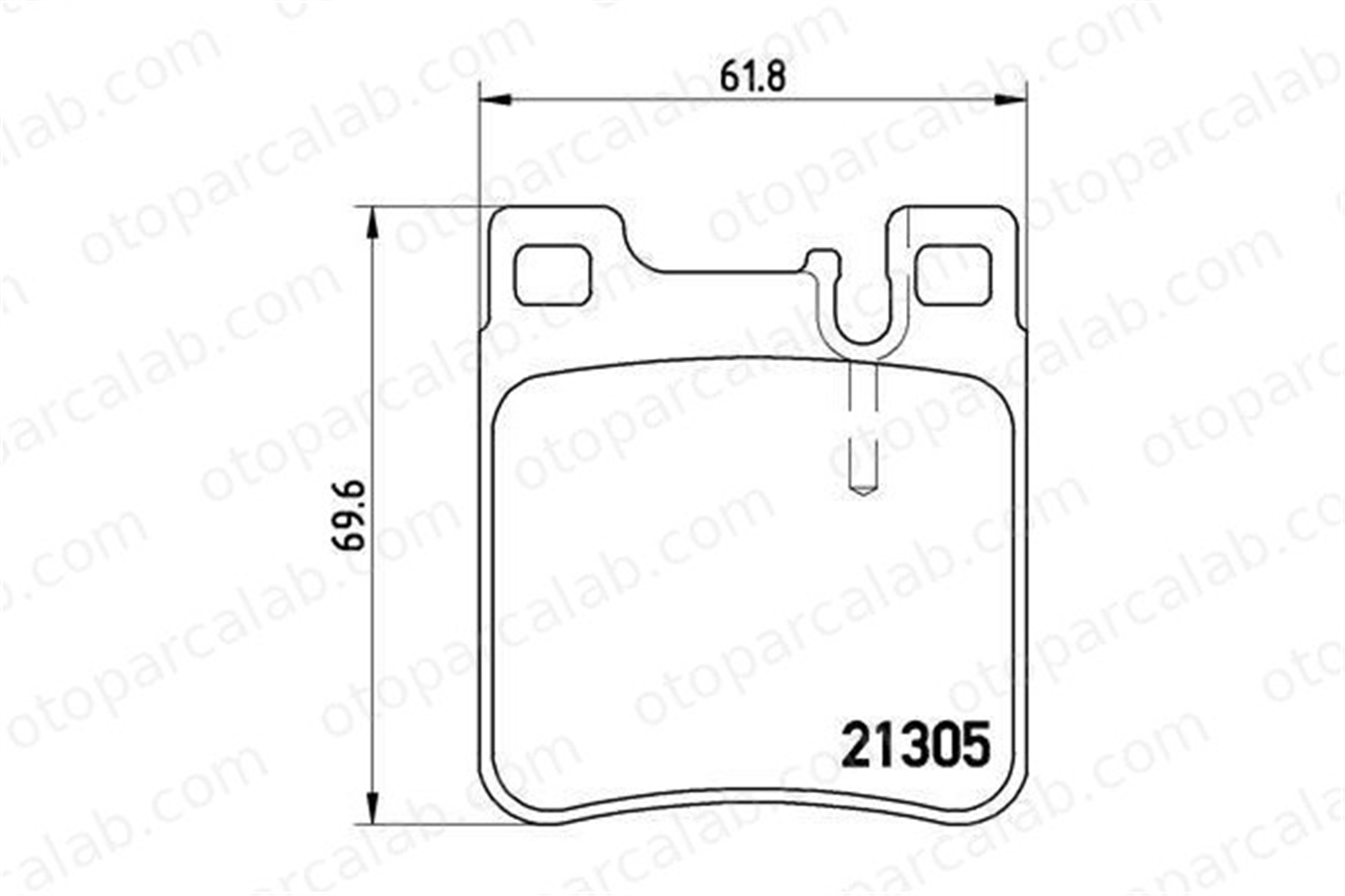 VALEO 670617 Fren Disk Balata Arka MERCEDES-BENZ E-SERISI T-Model E-SERISI A0024200520 A0024201620