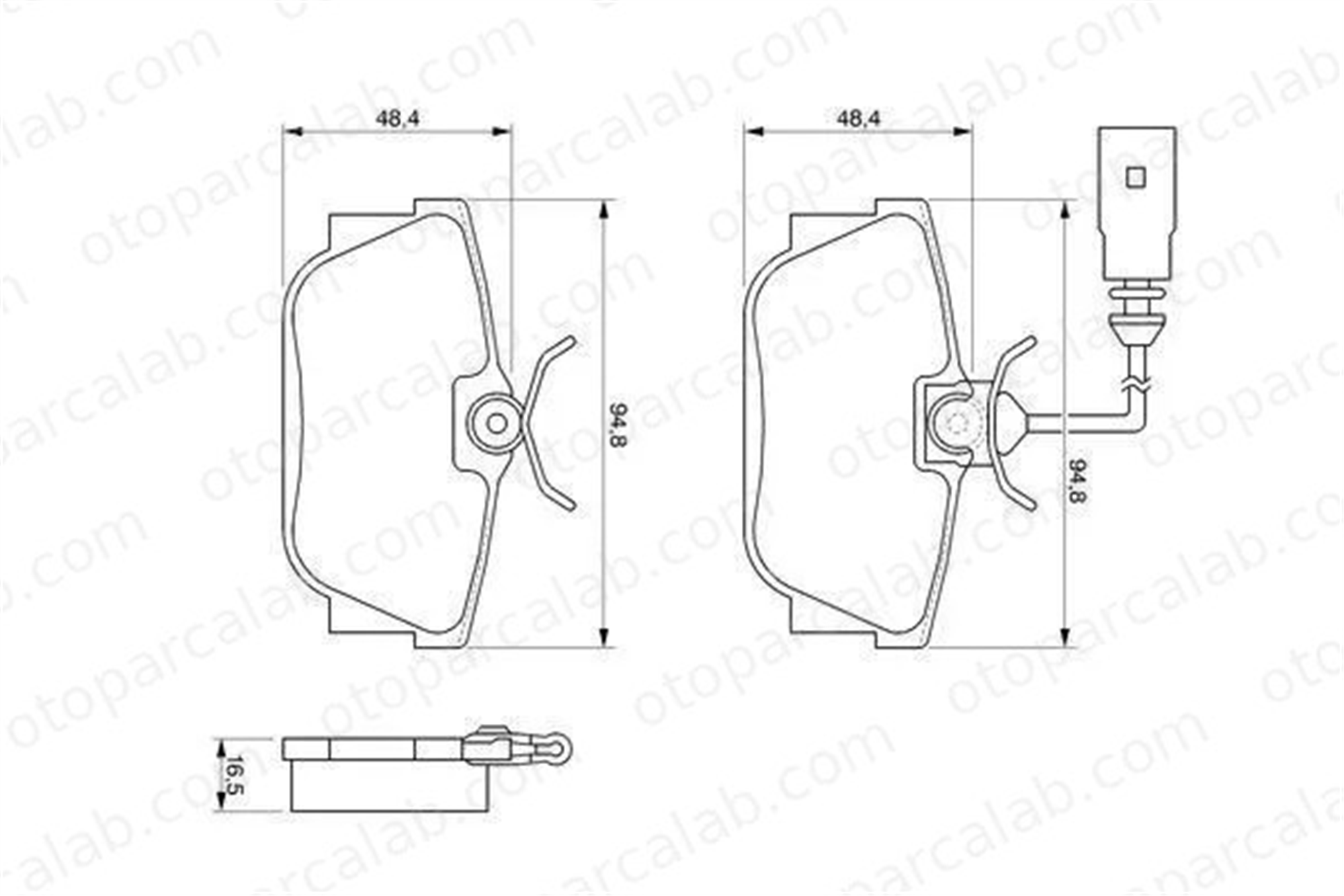 VALEO 670650 Fren Disk Balata Arka VW TRANSPORTER T4 Minibüs/Otobüs TRANSPORTER T4 Panelvan/Van 1345337 5M212M008AA