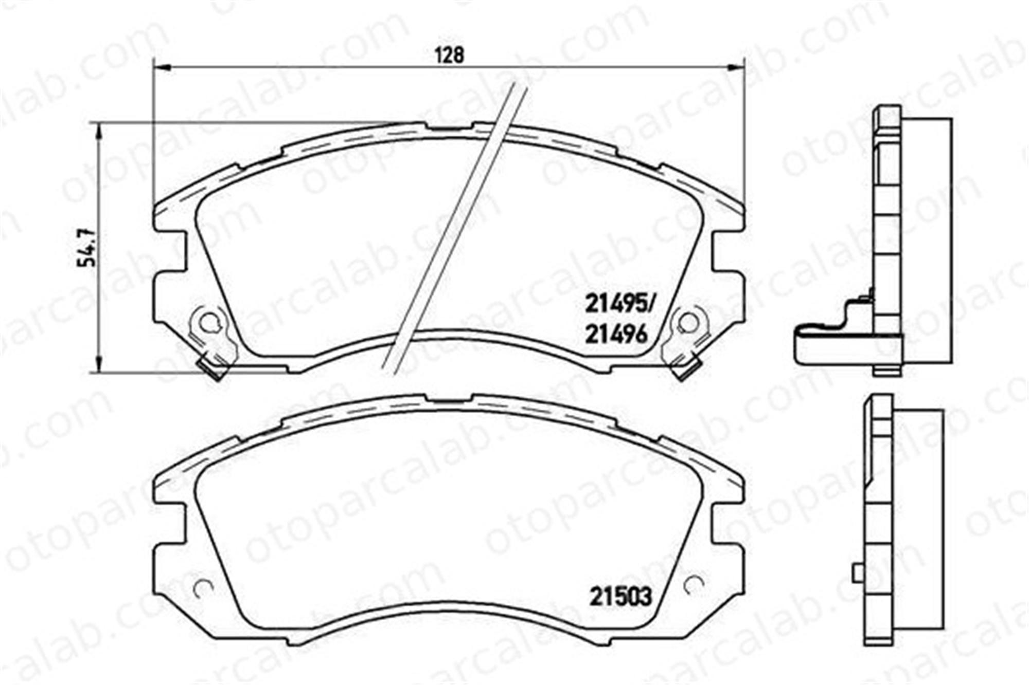 VALEO 670691 Fren Disk Balata Ön SUBARU IMPREZA Station wagon LEGACY I 56296AA020 26296AA000