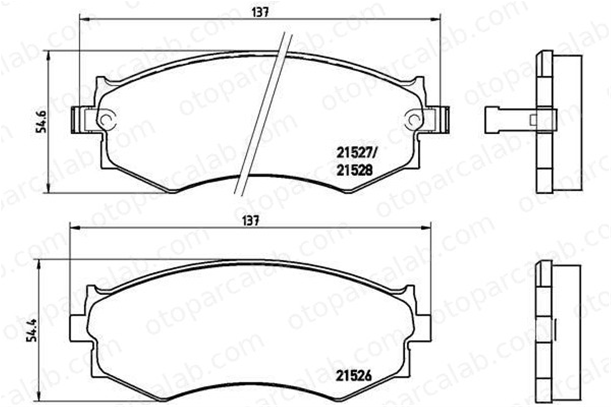 VALEO 670786 Fren Disk Balata Ön HYUNDAI SONATA III LANTRA II Station wagon 4106065E91 4106032R94
