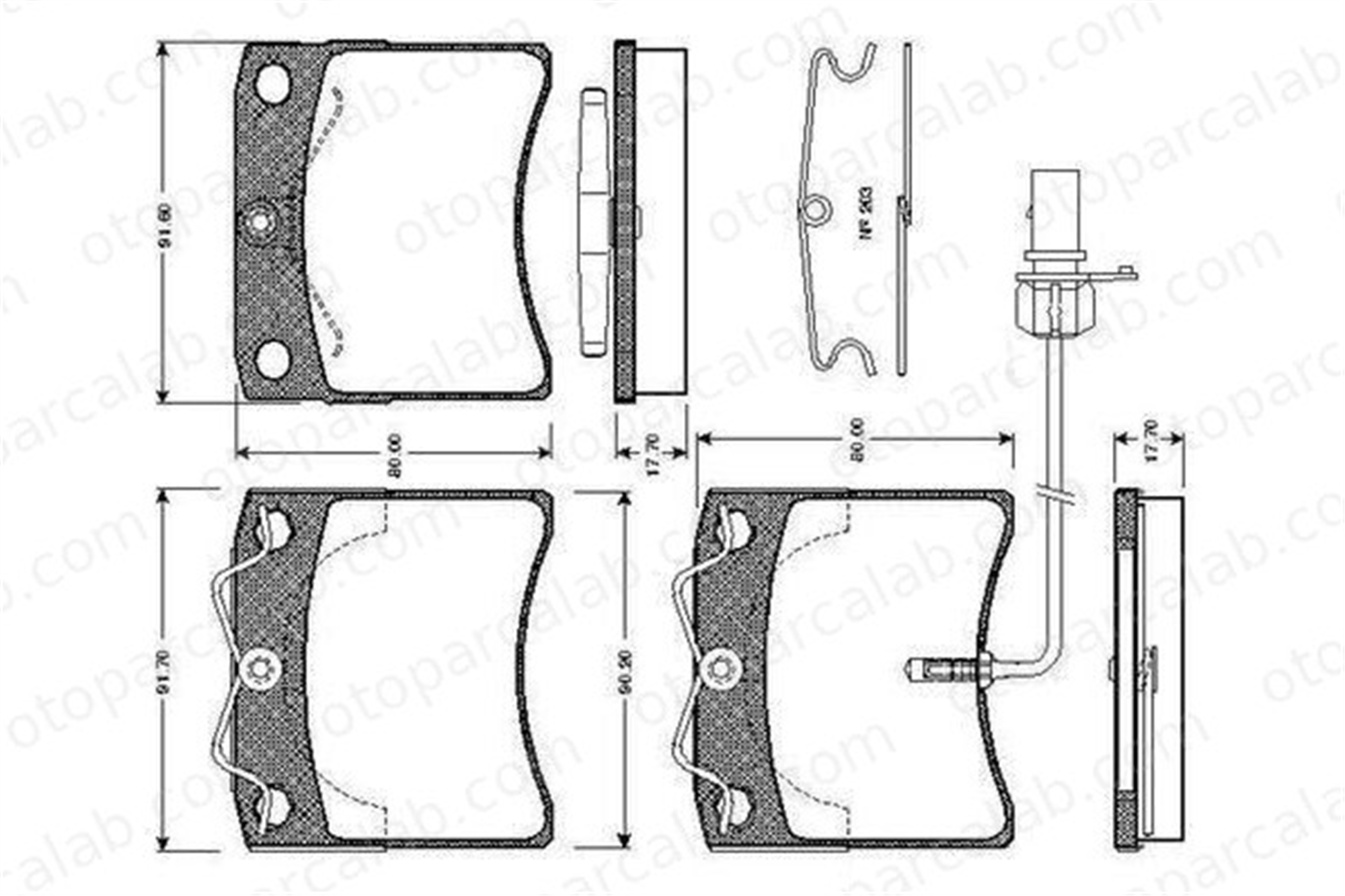 VALEO 670807 Fren Disk Balata Ön VW TRANSPORTER T4 Minibüs/Otobüs TRANSPORTER T4 Panelvan/Van 7D0698151C 7D0698151H