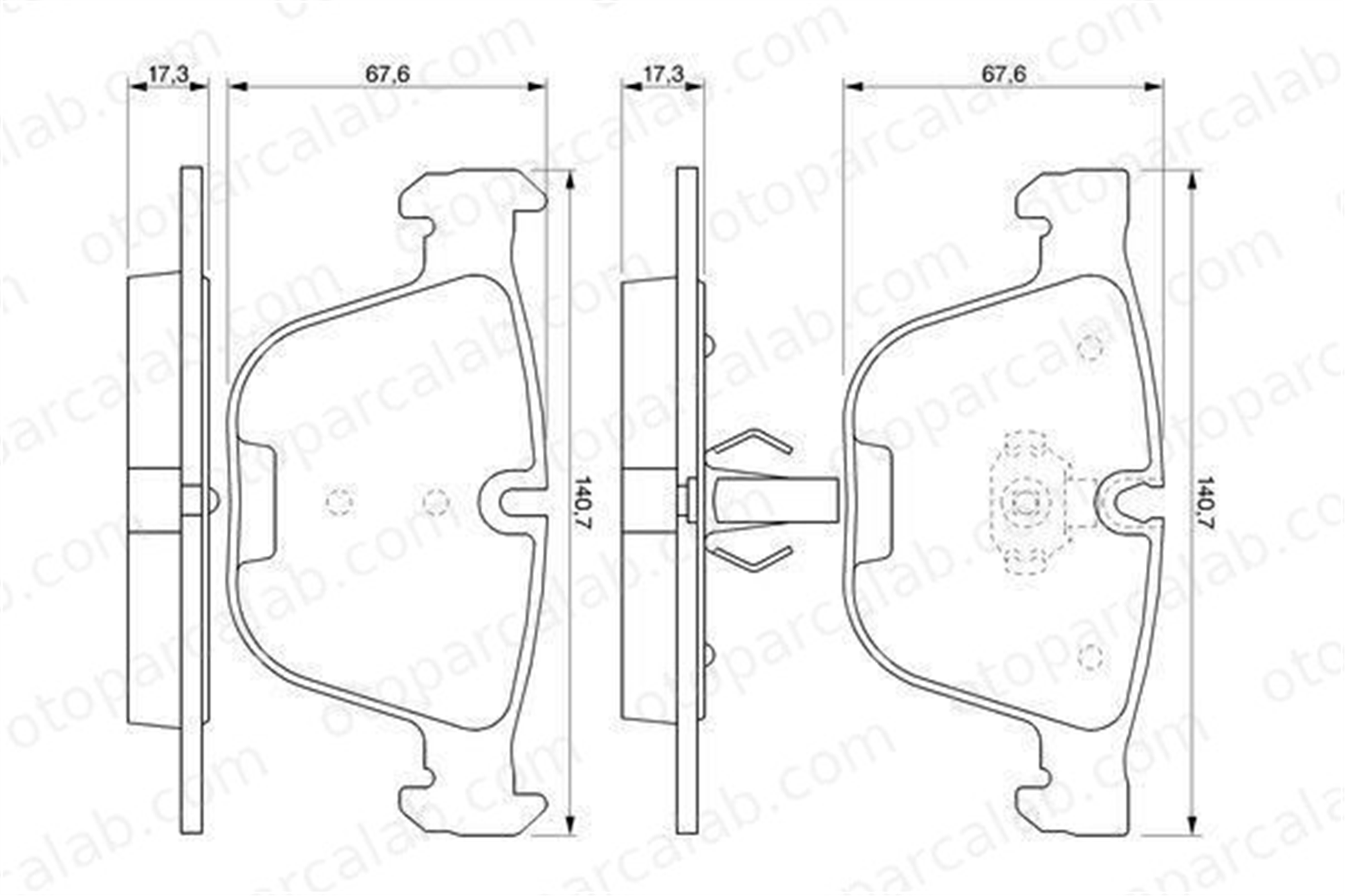 VALEO 670820 Fren Disk Balata Arka BMW X5 5 34116763305 34216768471
