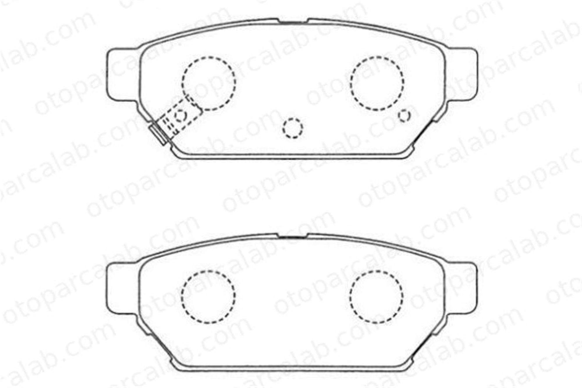VALEO 670844 Fren Disk Balata Arka MITSUBISHI CARISMA LANCER V MB928314 MR205377