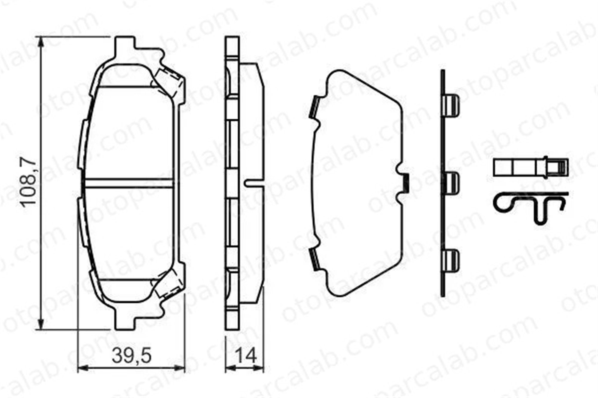 VALEO 670875 Fren Disk Balata Arka SUBARU FORESTER IMPREZA Station wagon 26696FE050 26696FE040