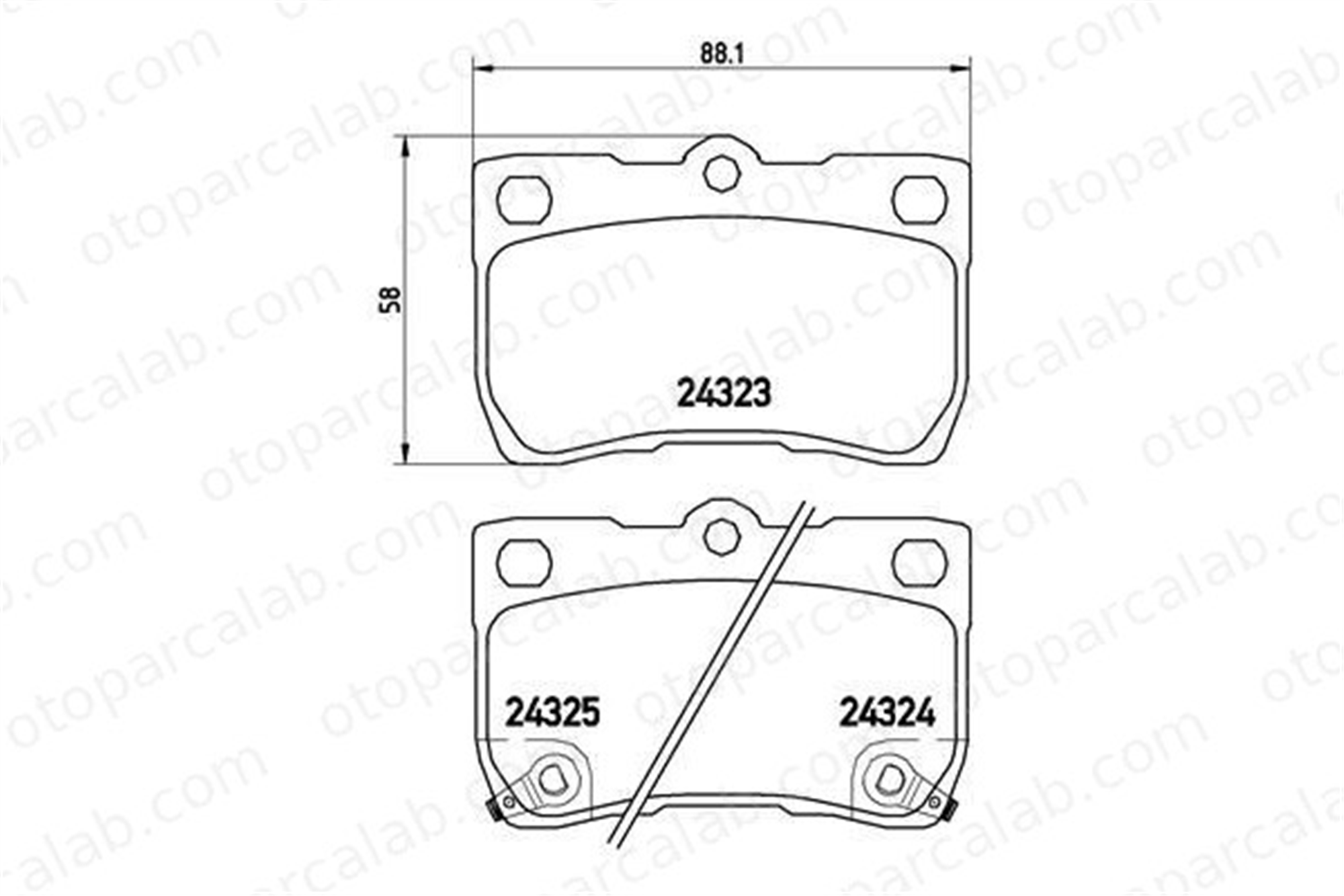 VALEO 670888 Fren Disk Balata Arka LEXUS GS IS II 446622190 04466-22190