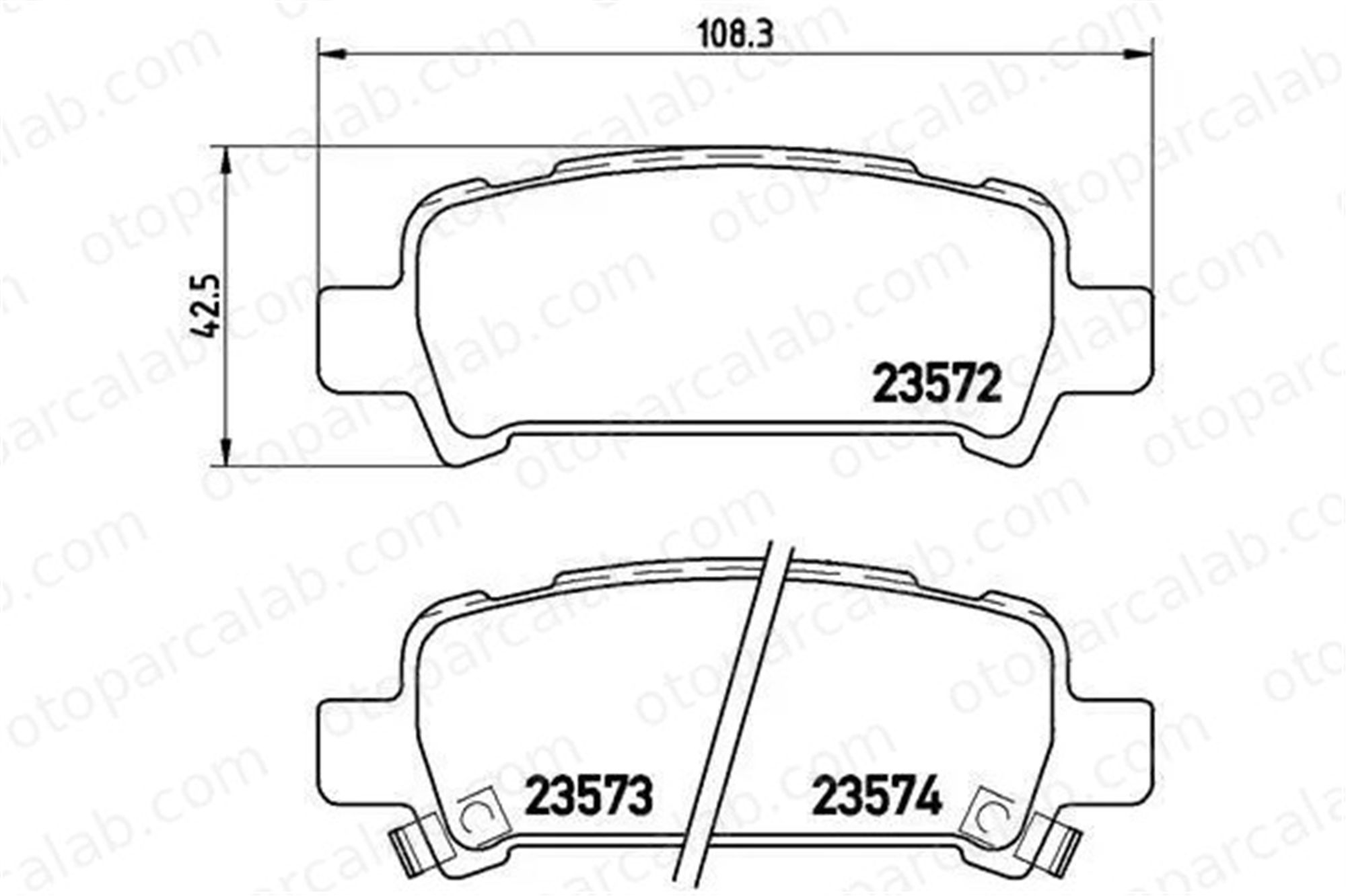 VALEO 670895 Fren Disk Balata Arka SUBARU FORESTER IMPREZA Hatchback 26696FC002 26296FC001