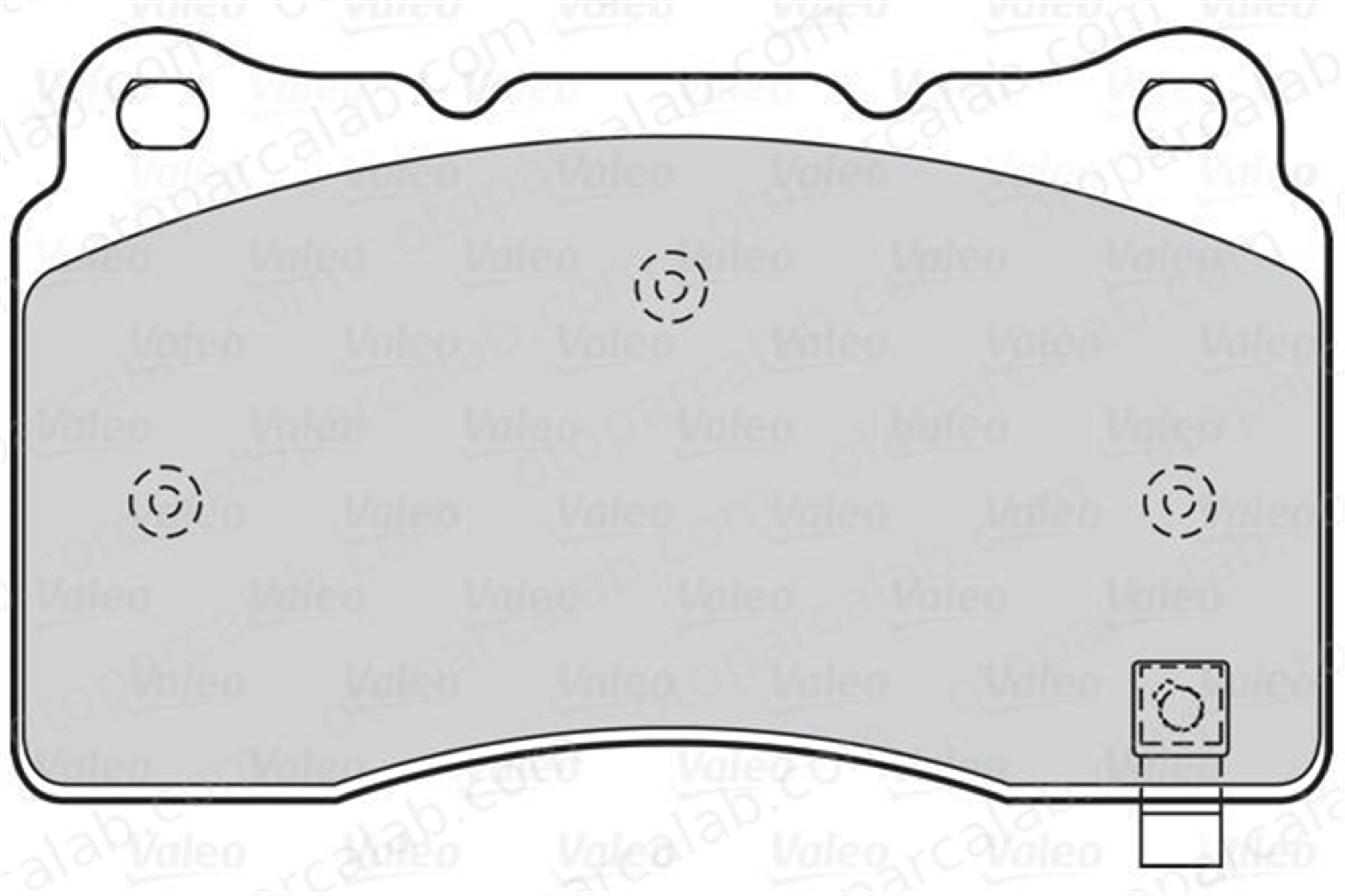 VALEO 670919 Fren Disk Balata Ön SUBARU IMPREZA Hatchback IMPREZA Sedan 26296FE041 4605A572