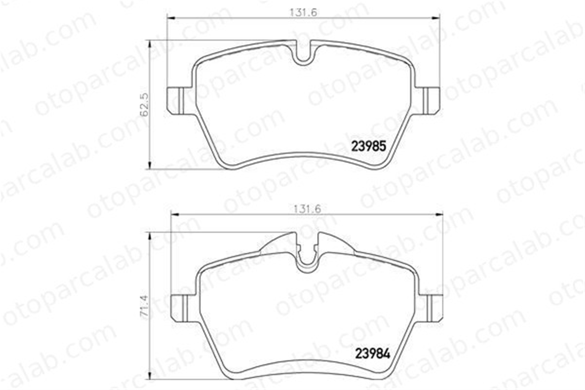 VALEO 670925 Fren Disk Balata Ön MINI MINI MINI COUNTRYMAN 34116778320 2167235