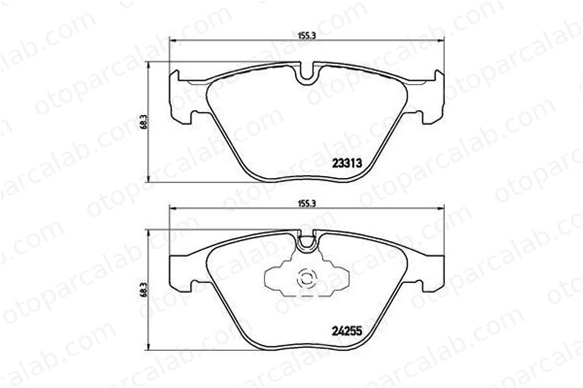 VALEO 671027 Fren Disk Balata Ön BMW 3 Touring 3 34116780711 2288858