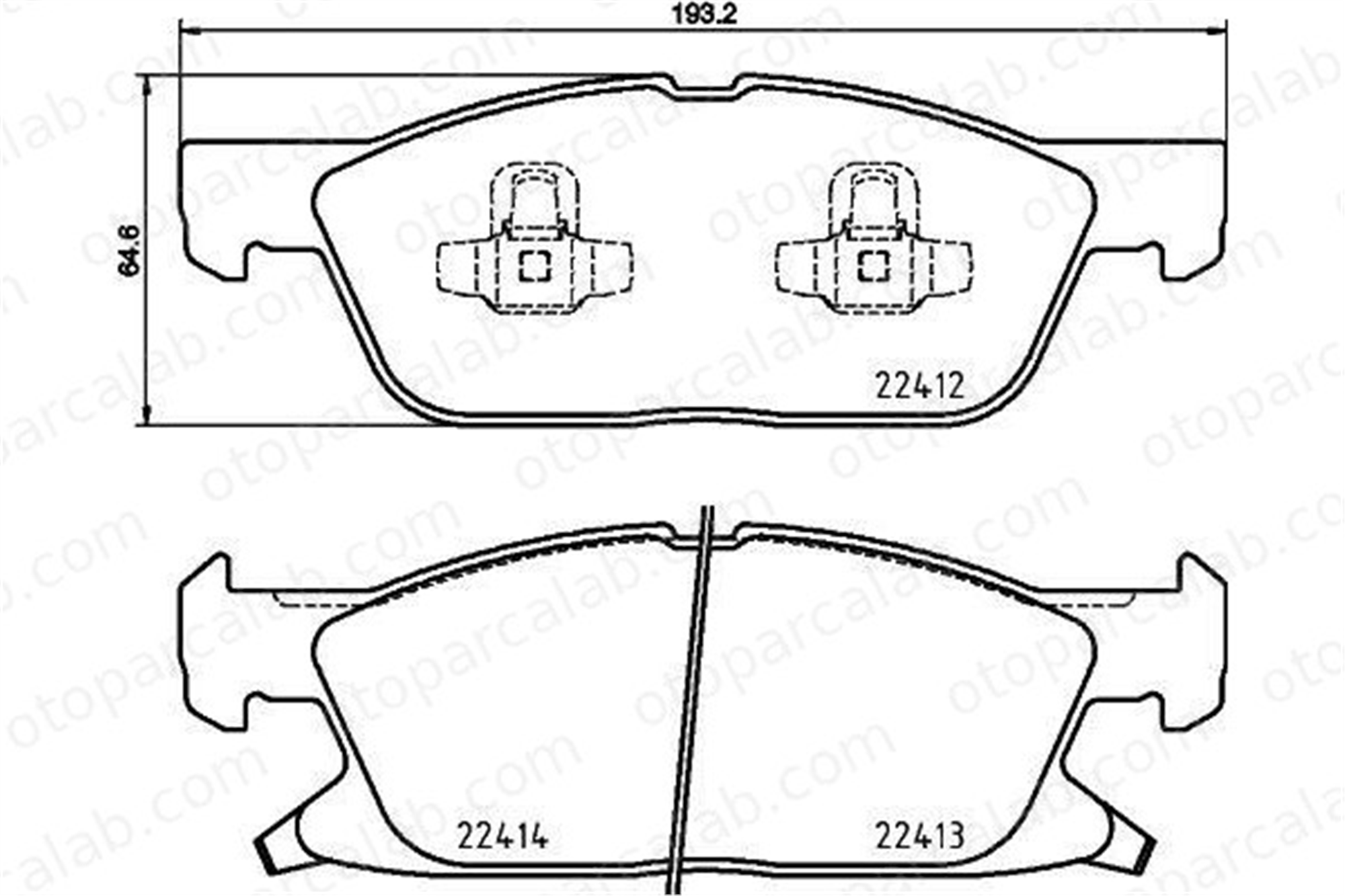 VALEO 671039 Fren Disk Balata Ön FORD USA EDGE 5311711 5320463