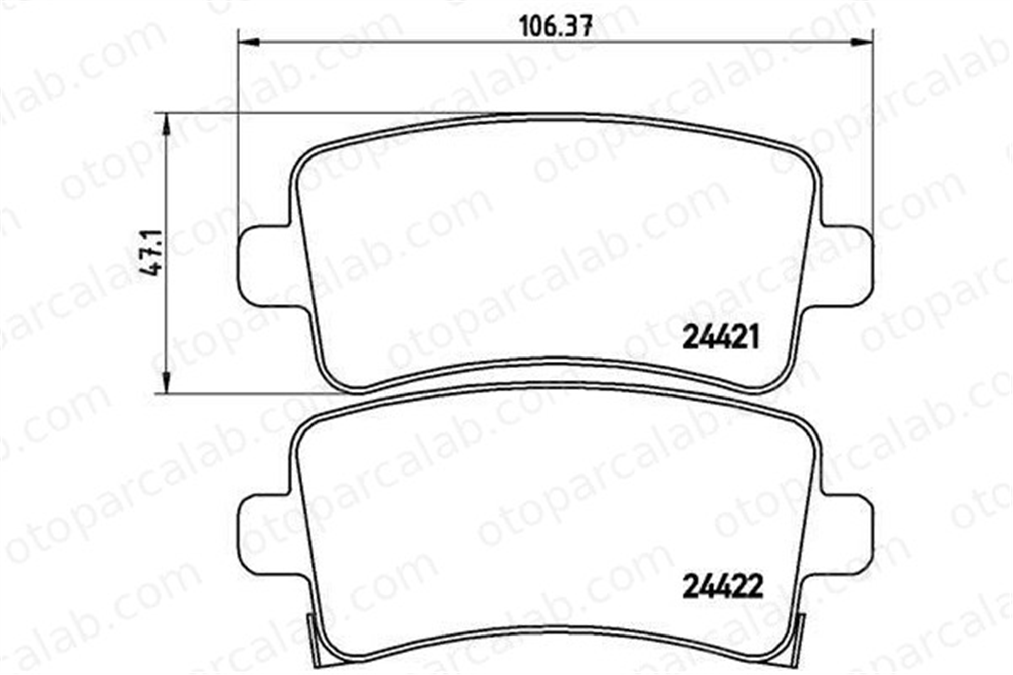 VALEO 671049 Fren Disk Balata Arka OPEL INSIGNIA A INSIGNIA A Sports Tourer 1605319 13237768