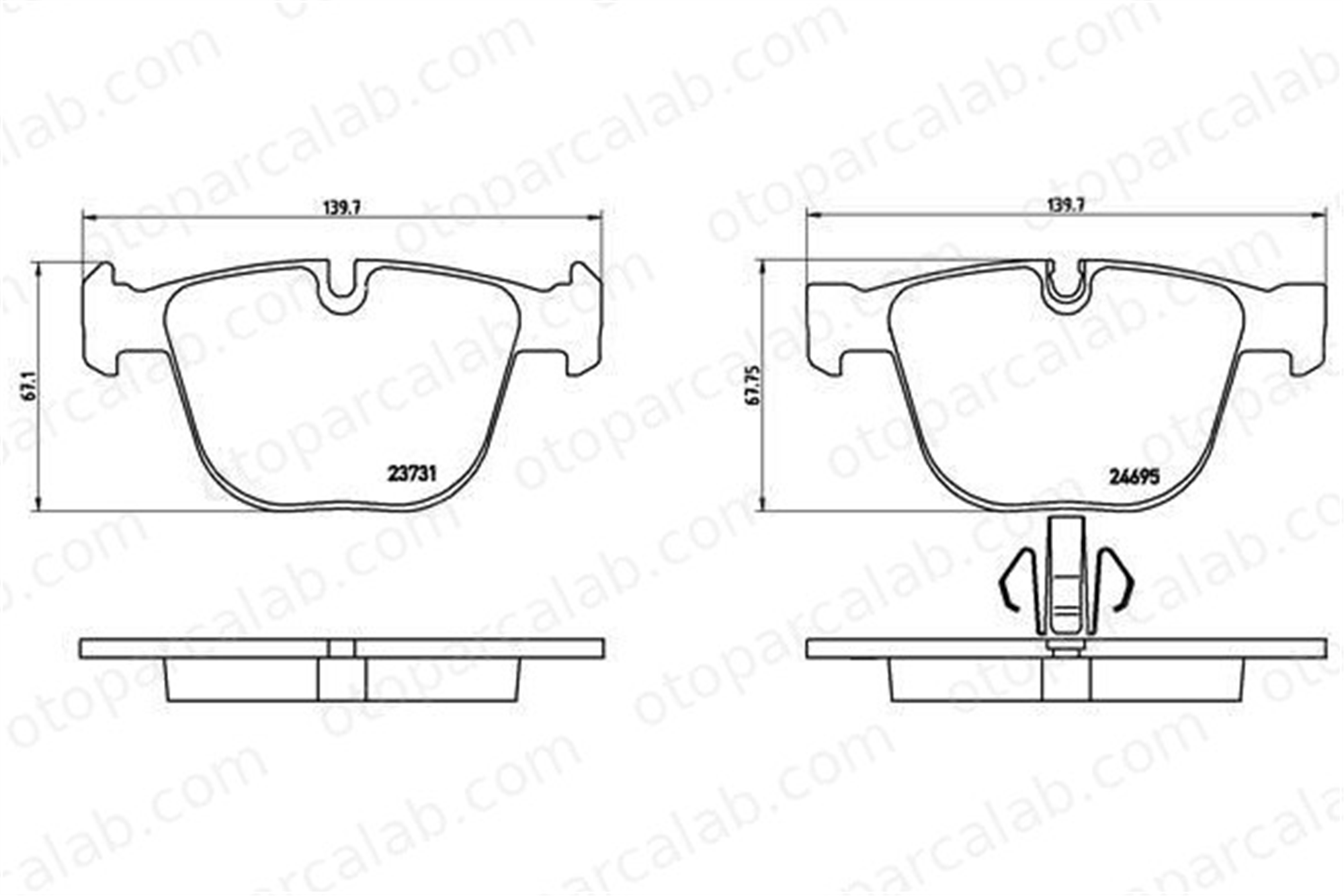 VALEO 671127 Fren Disk Balata Arka BMW 7 5 Gran Turismo 34216790966 2449286