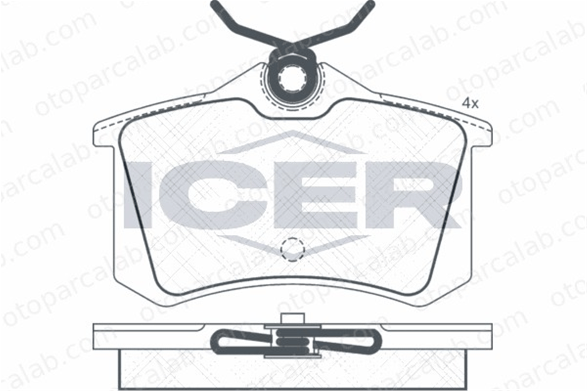 VALEO 671180 Fren Disk Balata Arka LANCIA DELTA I GAMMA 9944395