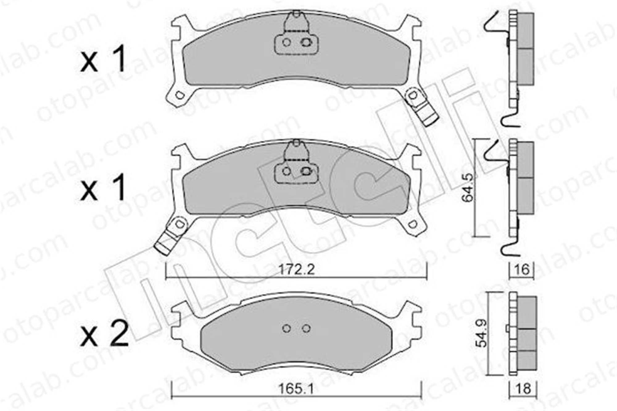 VALEO 671221 Fren Disk Balata Ön CHRYSLER VOYAGER II LE BARON Cabrio 4423715 4423725