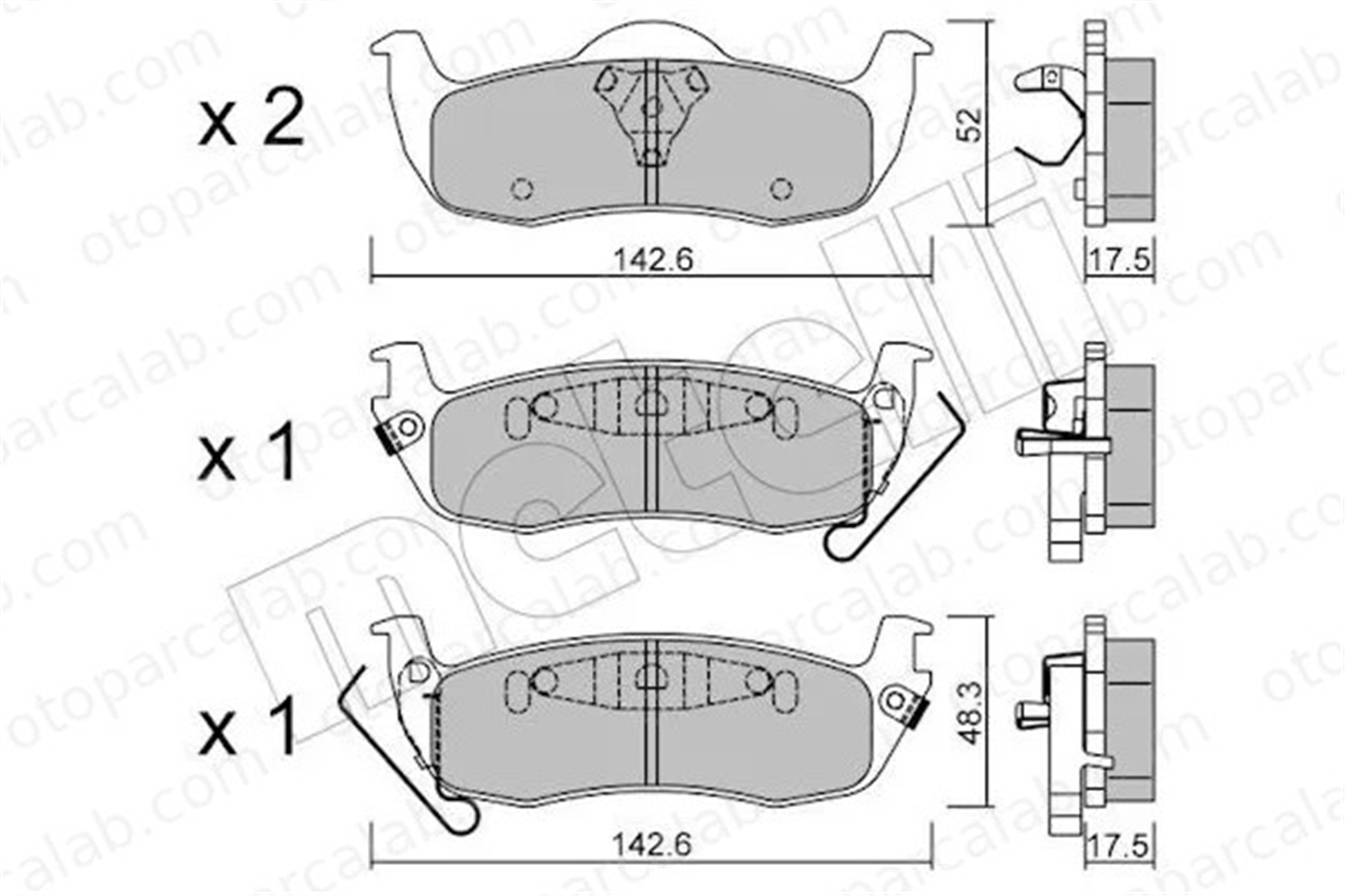 VALEO 671229 Fren Disk Balata Ön JEEP GRAND CHEROKEE III COMMANDER 44060ZC025 440607S025
