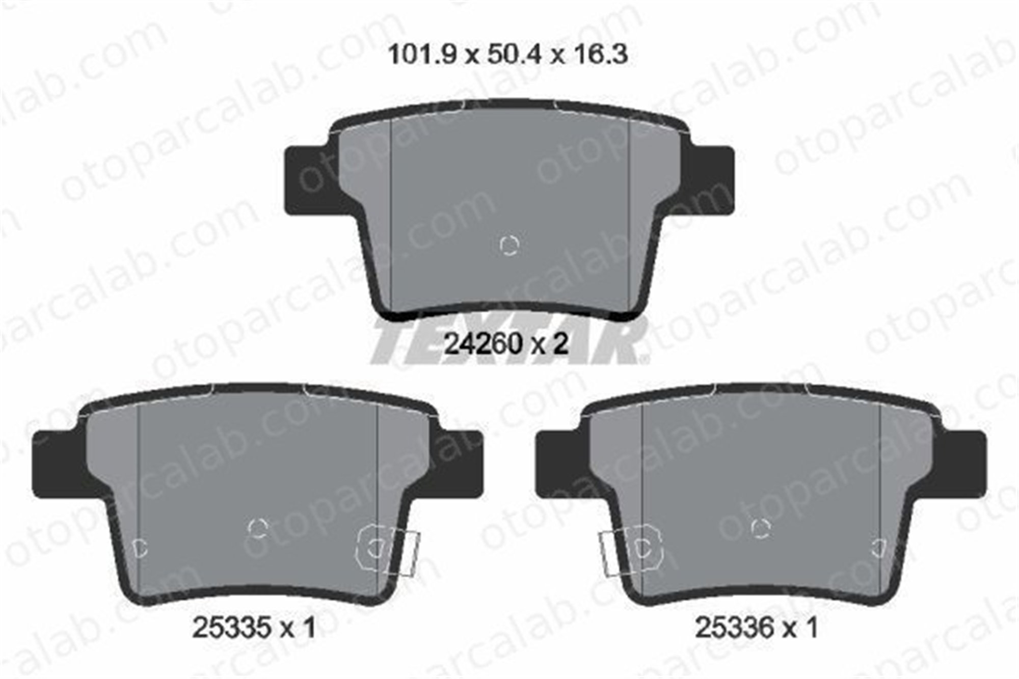 VALEO 671462 Fren Disk Balata Arka FORD MONDEO III Sedan MONDEO III 1014014205 1356392