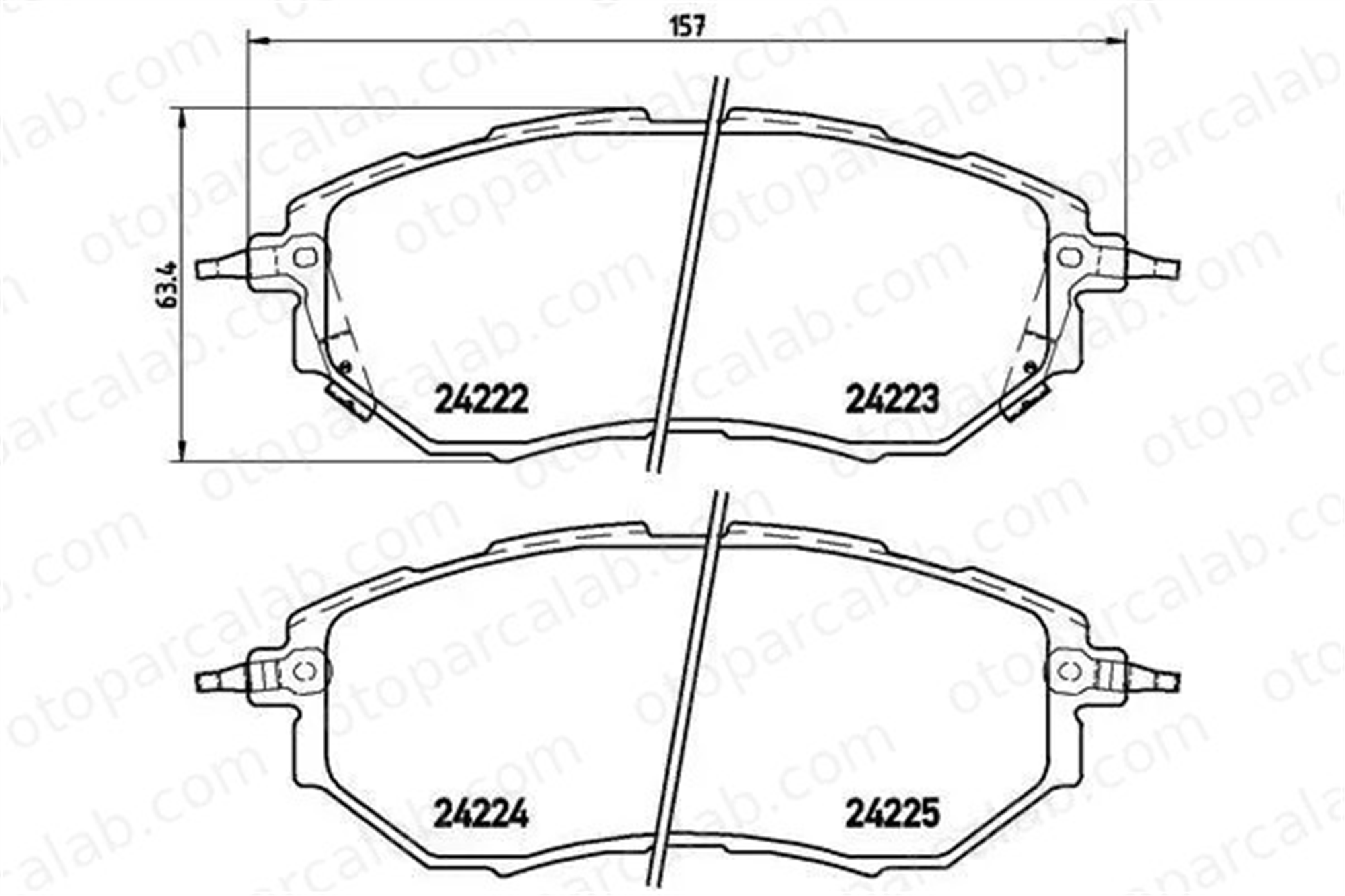 VALEO 671580 Fren Disk Balata Ön SUBARU OUTBACK LEGACY V Station wagon 26296AG000 26296AG030