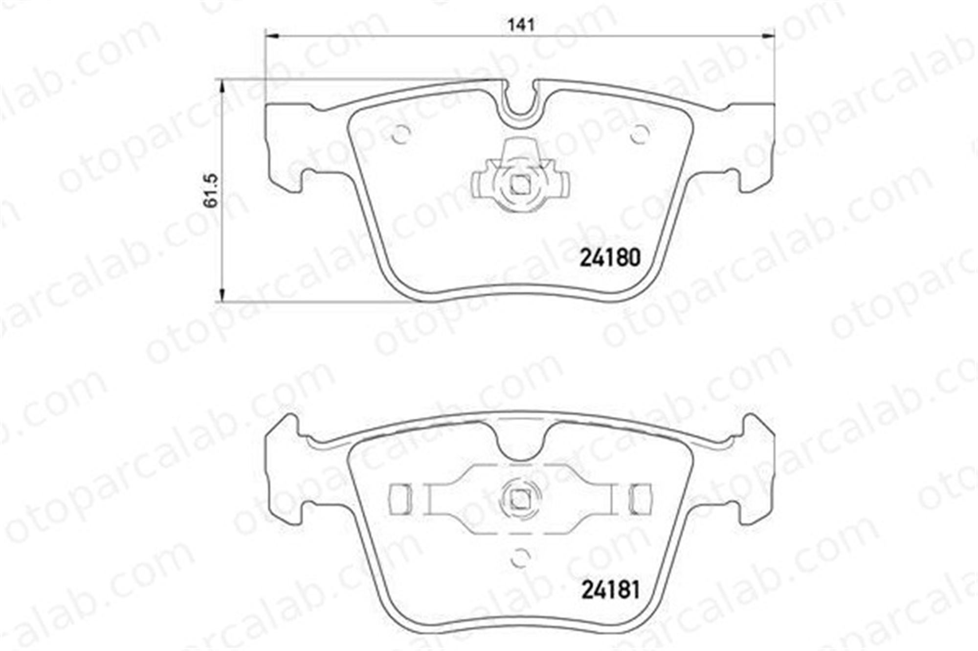 VALEO 671598 Fren Disk Balata Arka MERCEDES-BENZ S-SERISI Coupe S-SERISI A1644202420 54208220