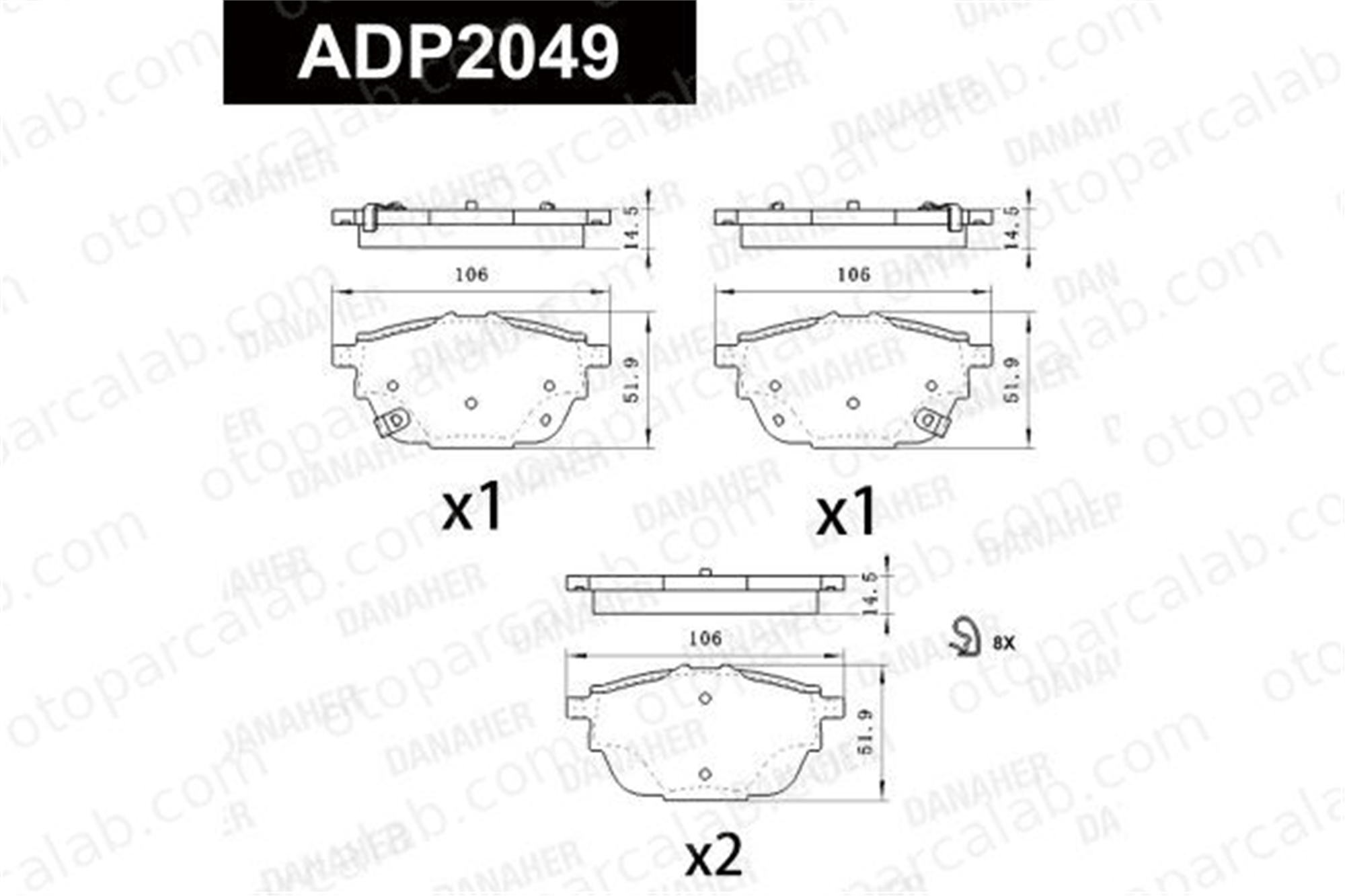 VALEO 671633 Fren Disk Balata Arka CITROËN C6 3520001CADS010 3502180BR01