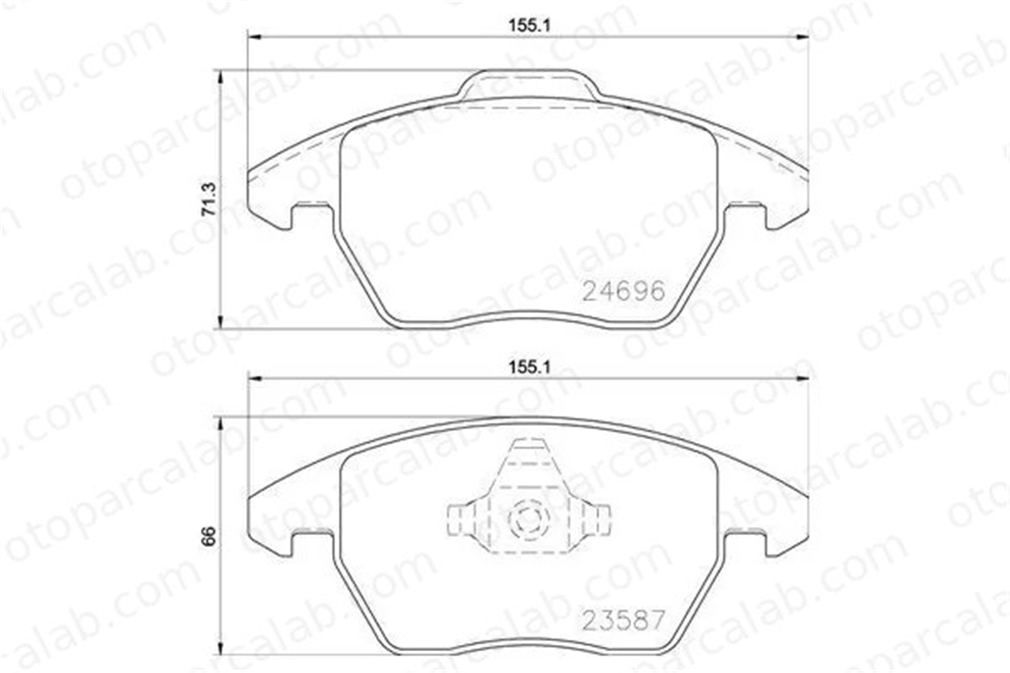 VALEO 671635 Fren Disk Balata Ön SEAT IBIZA IV SC IBIZA IV 8X0698151
