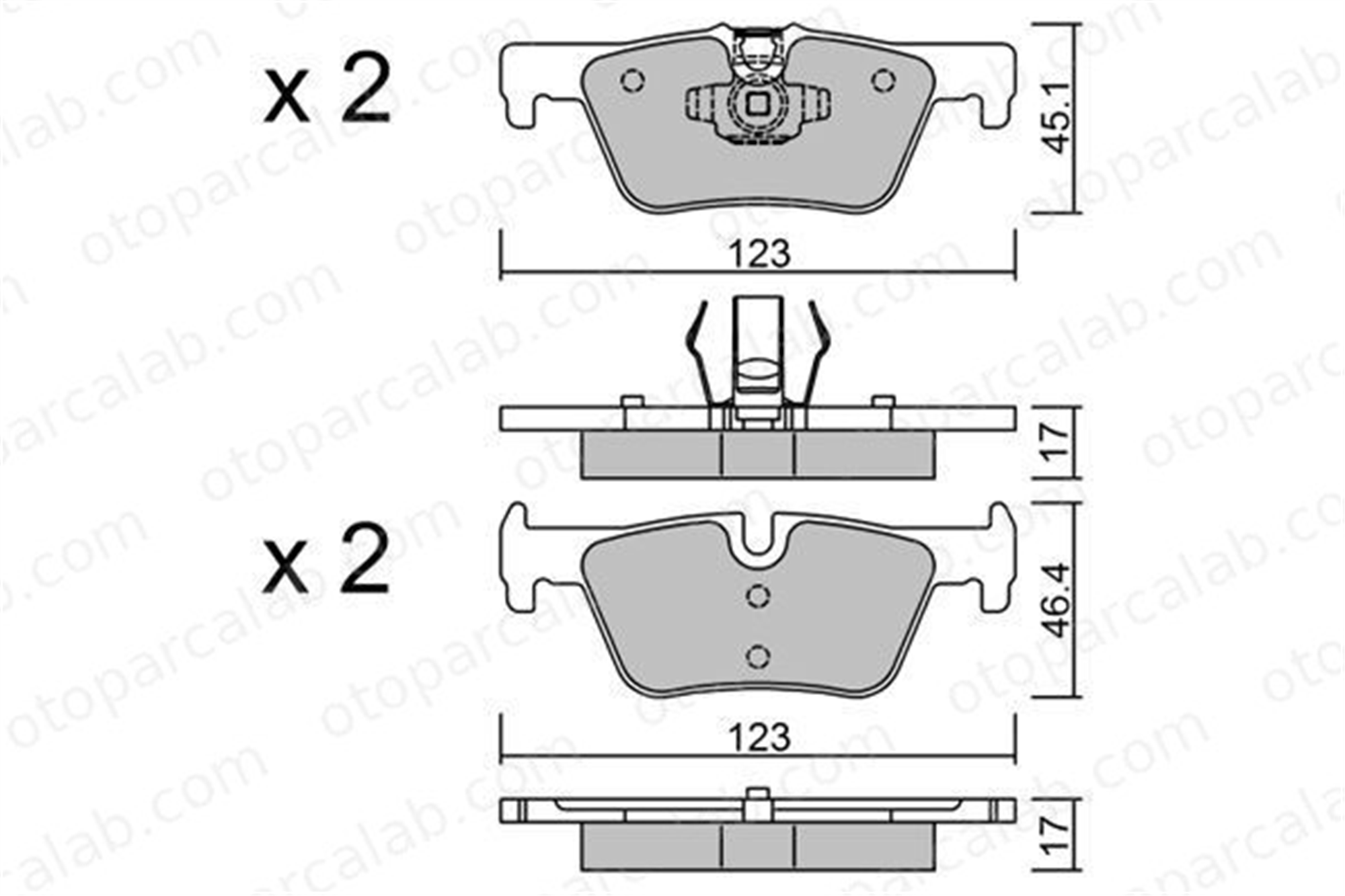 VALEO 671712 Fren Disk Balata Arka BMW 1 3 34216873093 6873093