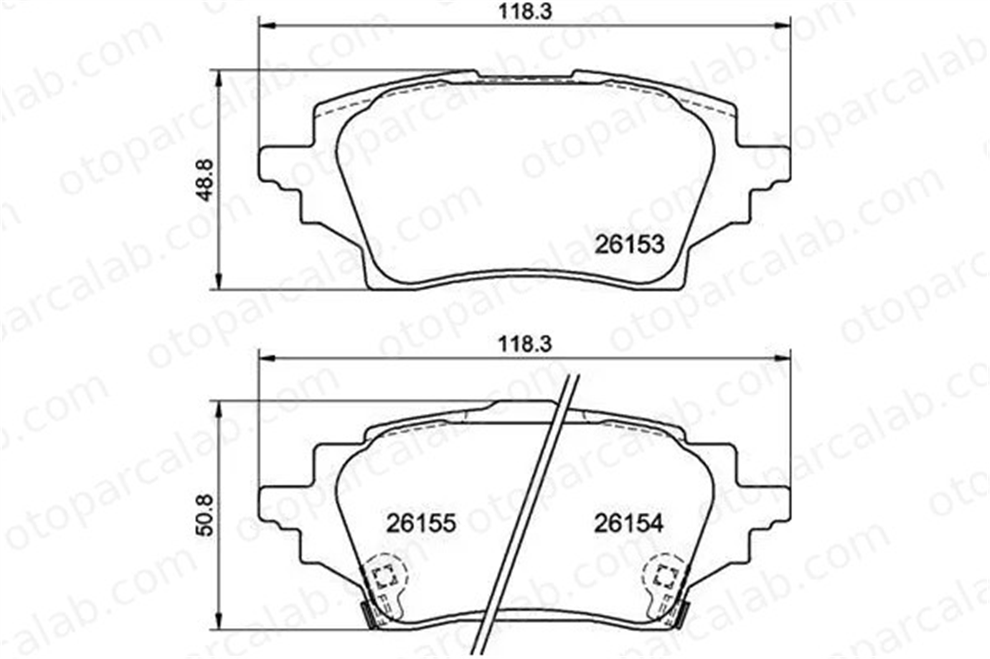 VALEO 671716 Fren Disk Balata Arka TOYOTA COROLLA Sedan C-HR 446602400 1M002628Z